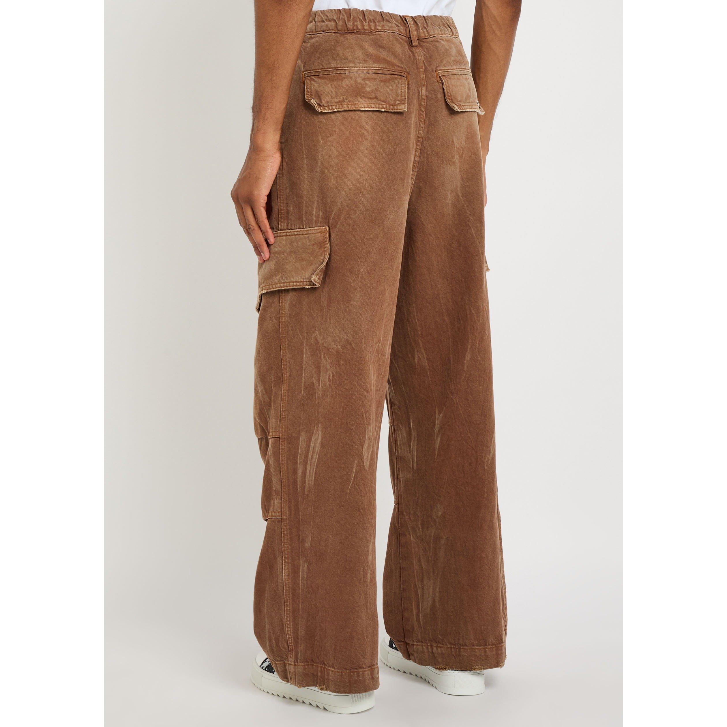 BROWN - Nahmias - NM DENIM OVERSIZED CARGOS - 3