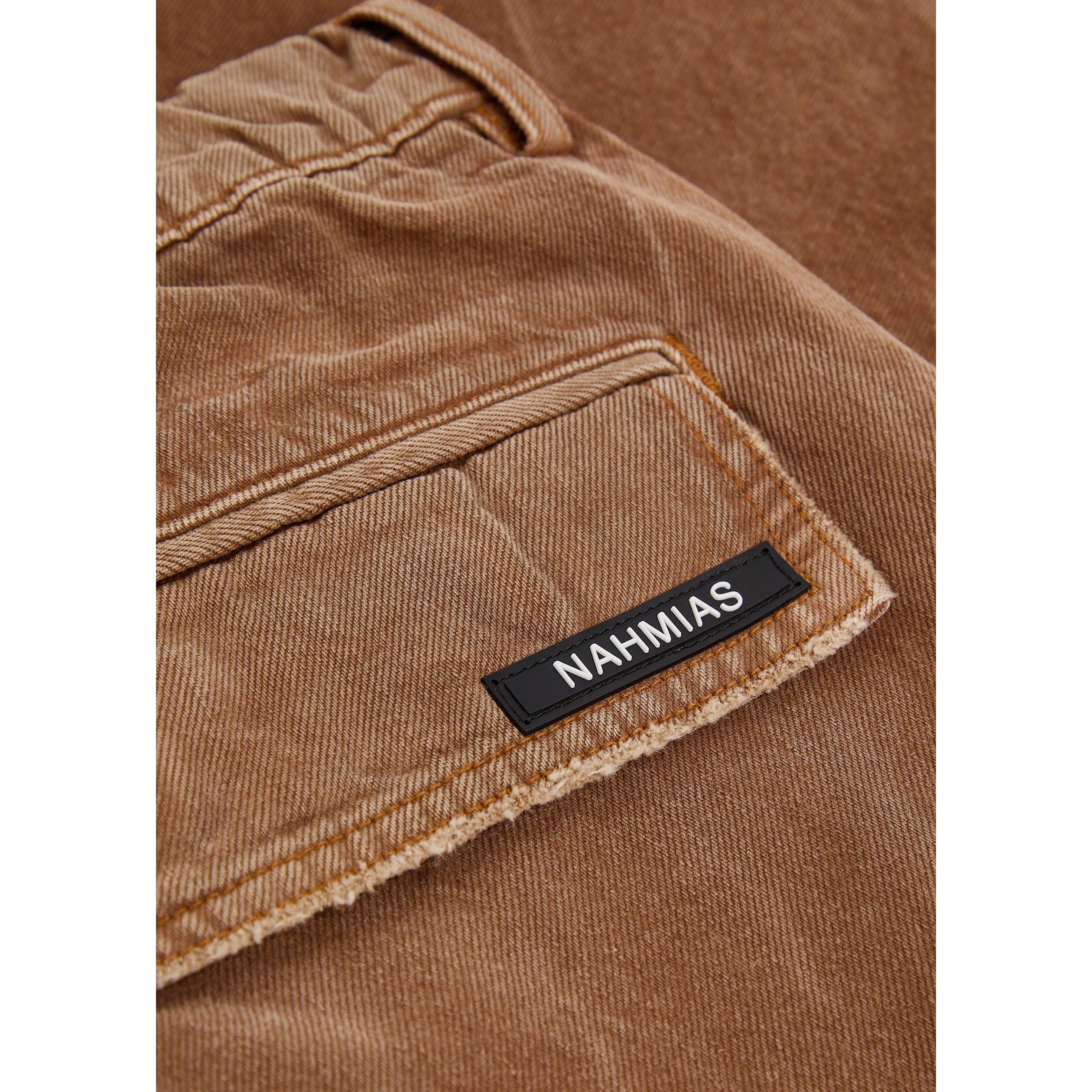 BROWN - Nahmias - NM DENIM OVERSIZED CARGOS - 4