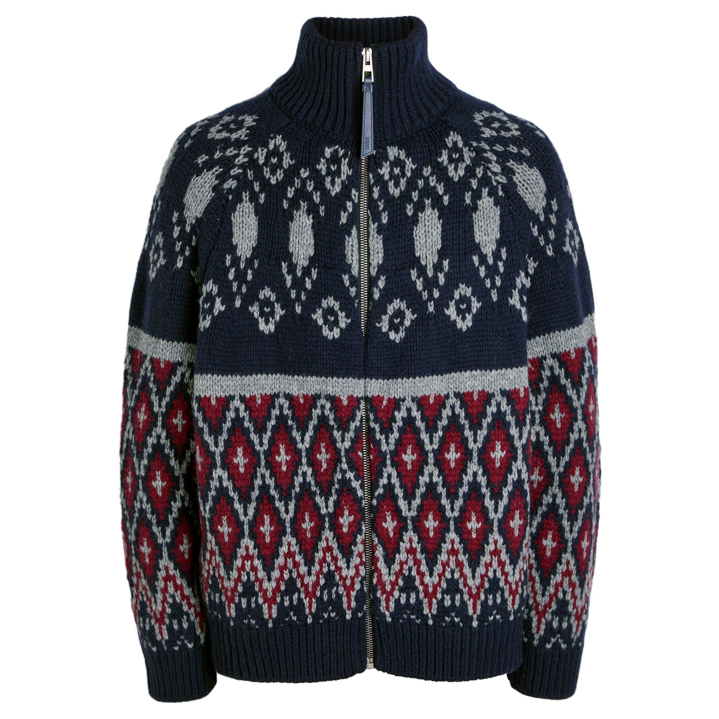 LOEWE LW ZIP UP CARDIGAN