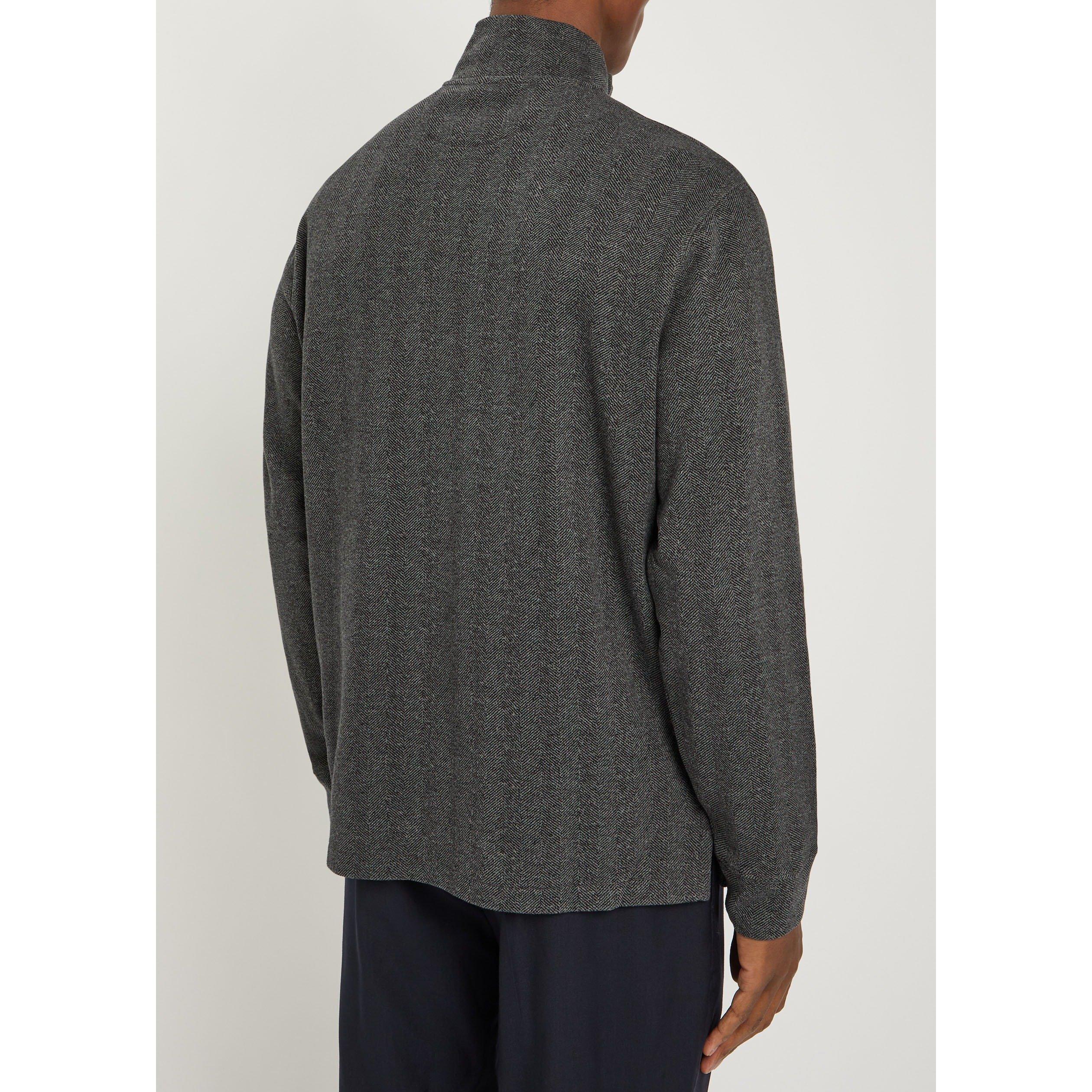 BLACK - Polo Ralph Lauren - Men's 1/4 Zip Ribbed Cotton Knitted Top - 3