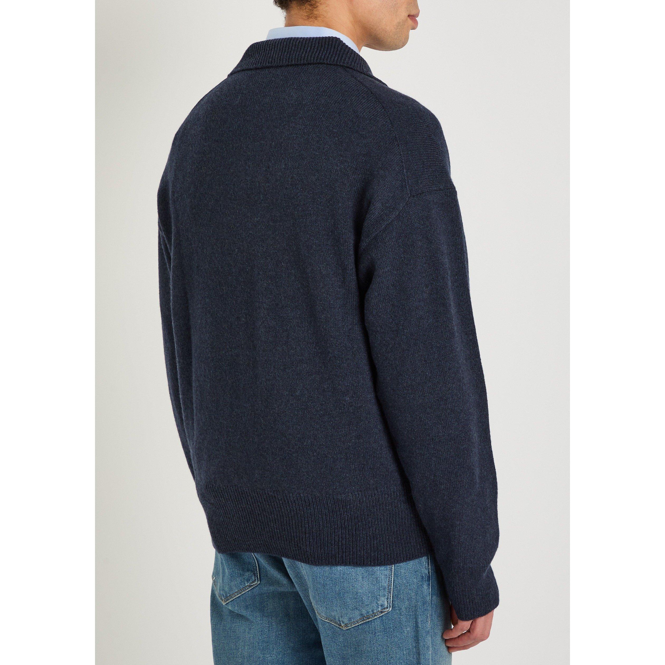 NAVY - Boss - BOSS KNIT POLO LS CMP CLR - 3