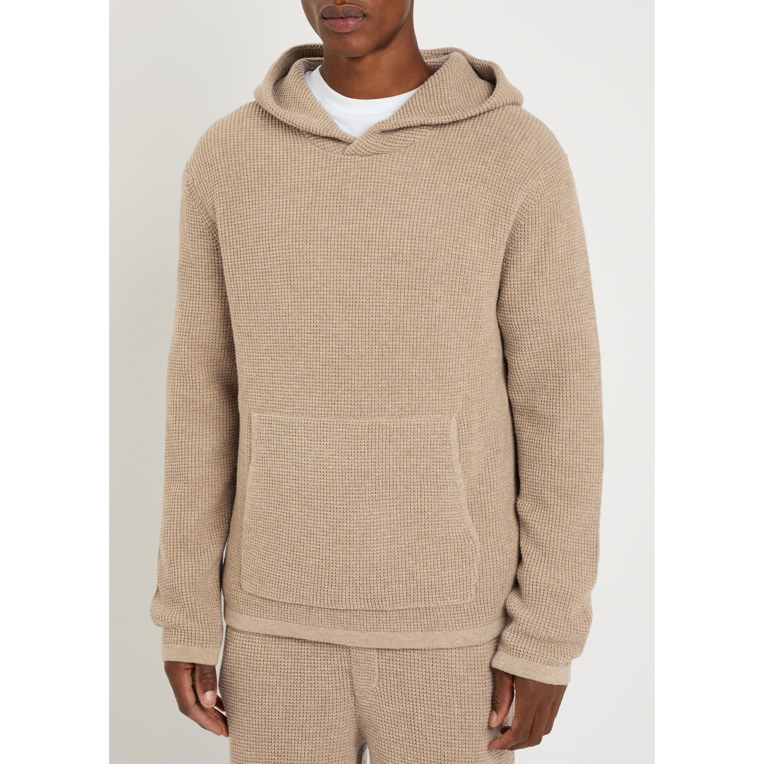 BEIGE - Paige - Men's Ojai Merino Wool Cashmere Knitted Hoodie - 2