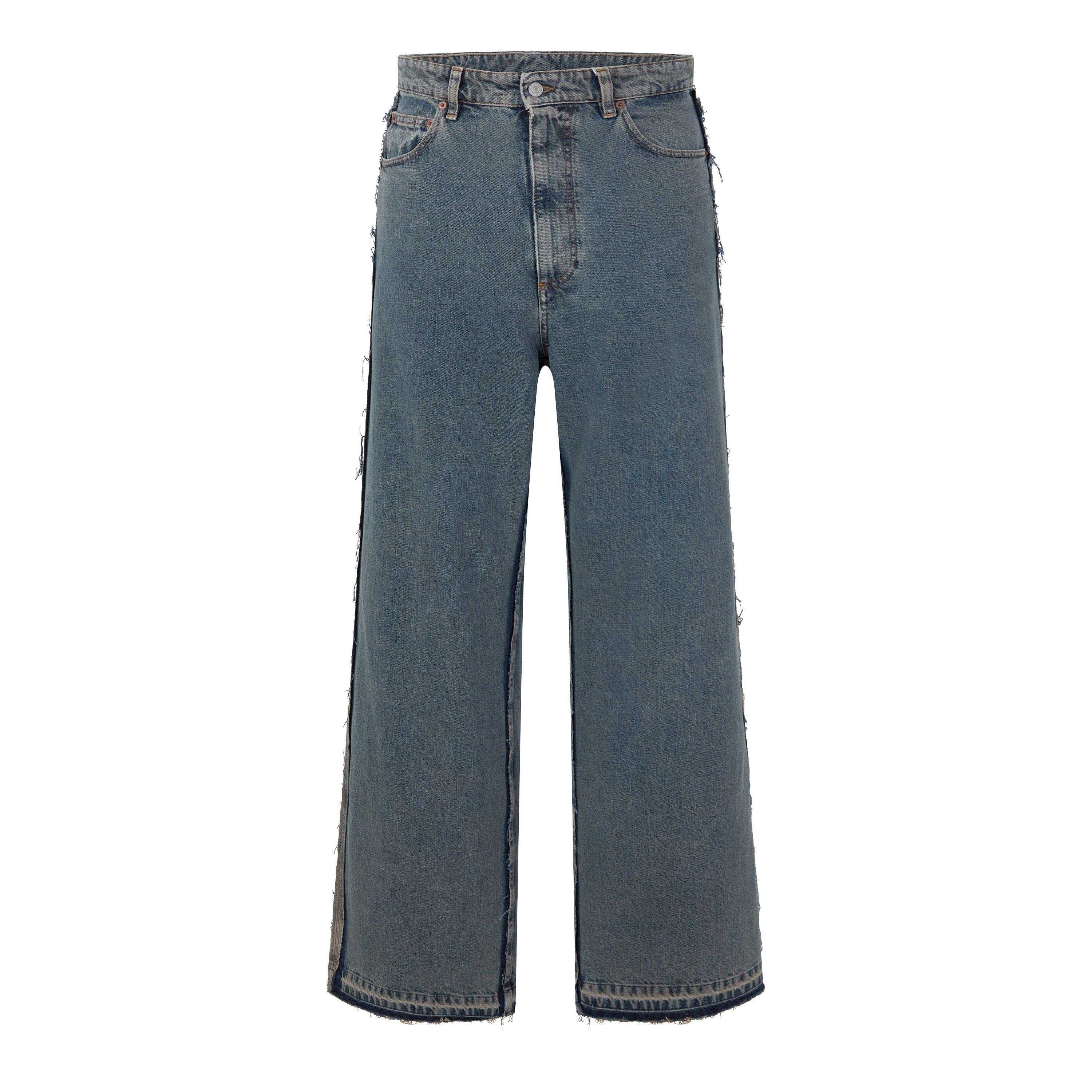 LIGHT GREY - MM6 Maison Margiela - MM6 5 POCKET WIDE DENIM J - 1