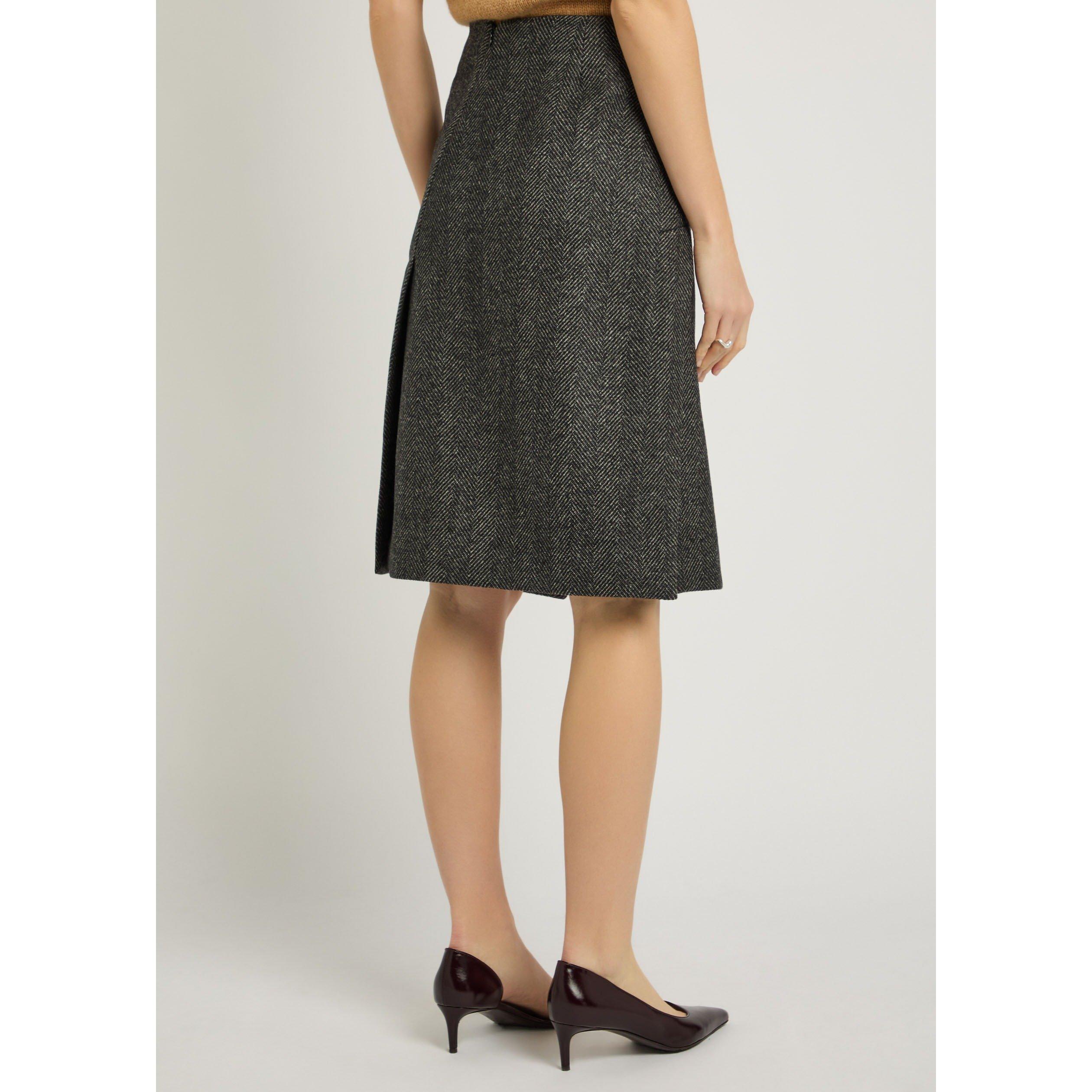 GREY - Stella McCartney - HERRINGBONE SKIRT - 3
