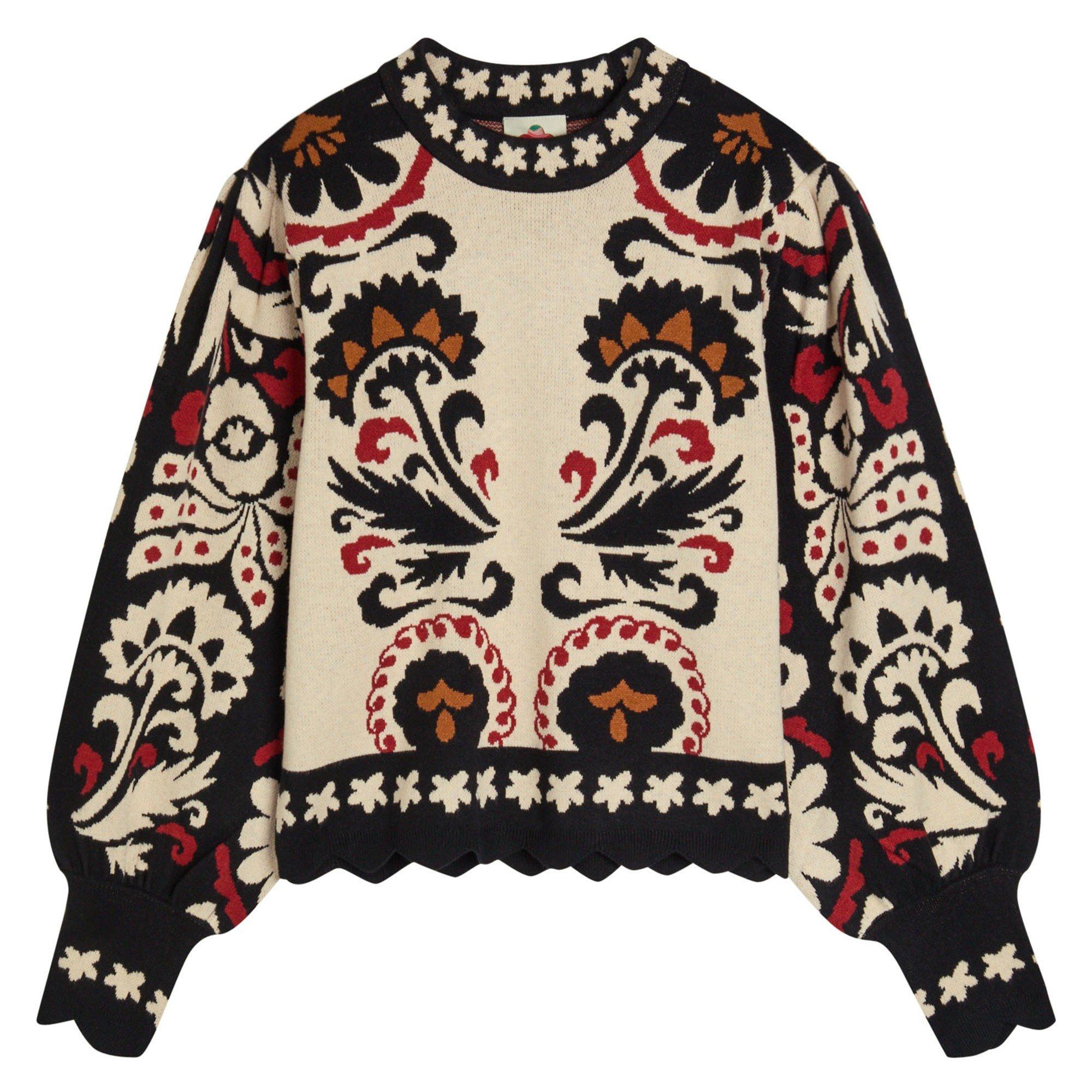 MULTICOLOURED - FARM Rio - K WINTER TAPESTRY KNIT SW