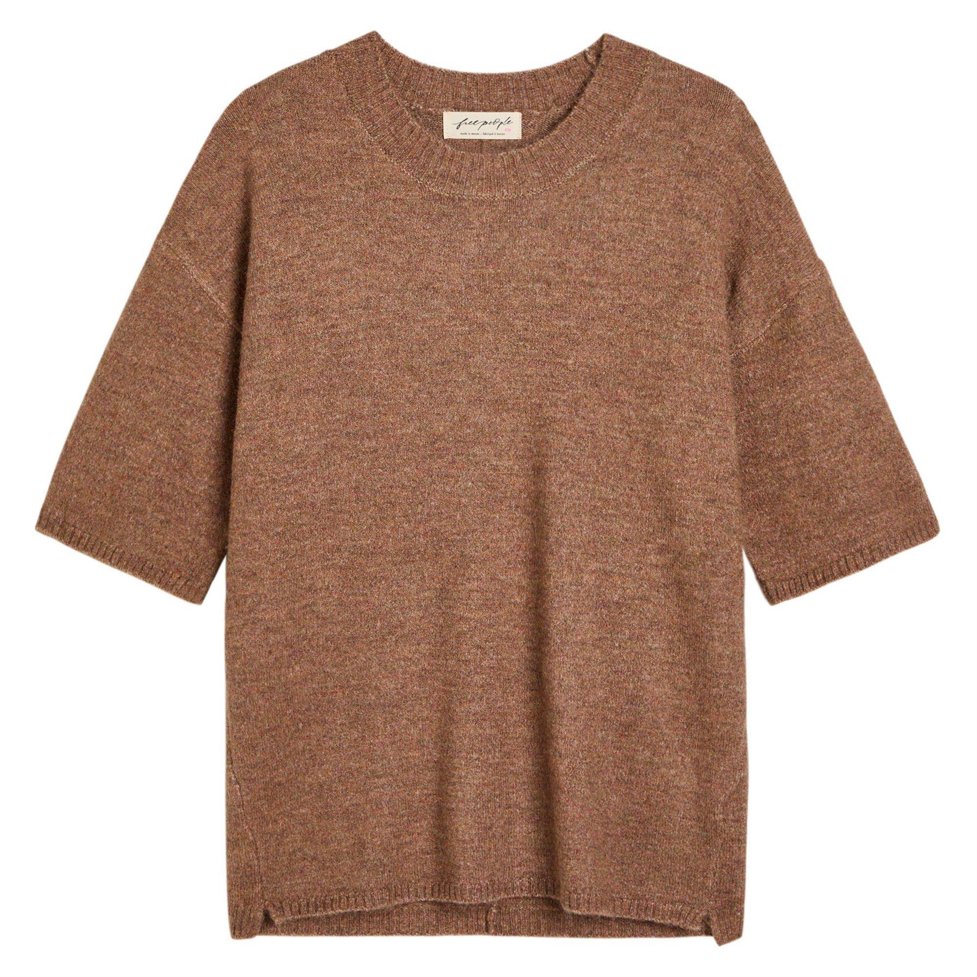 BROWN - Free People - T MARGOT SWEATER TEE - 1