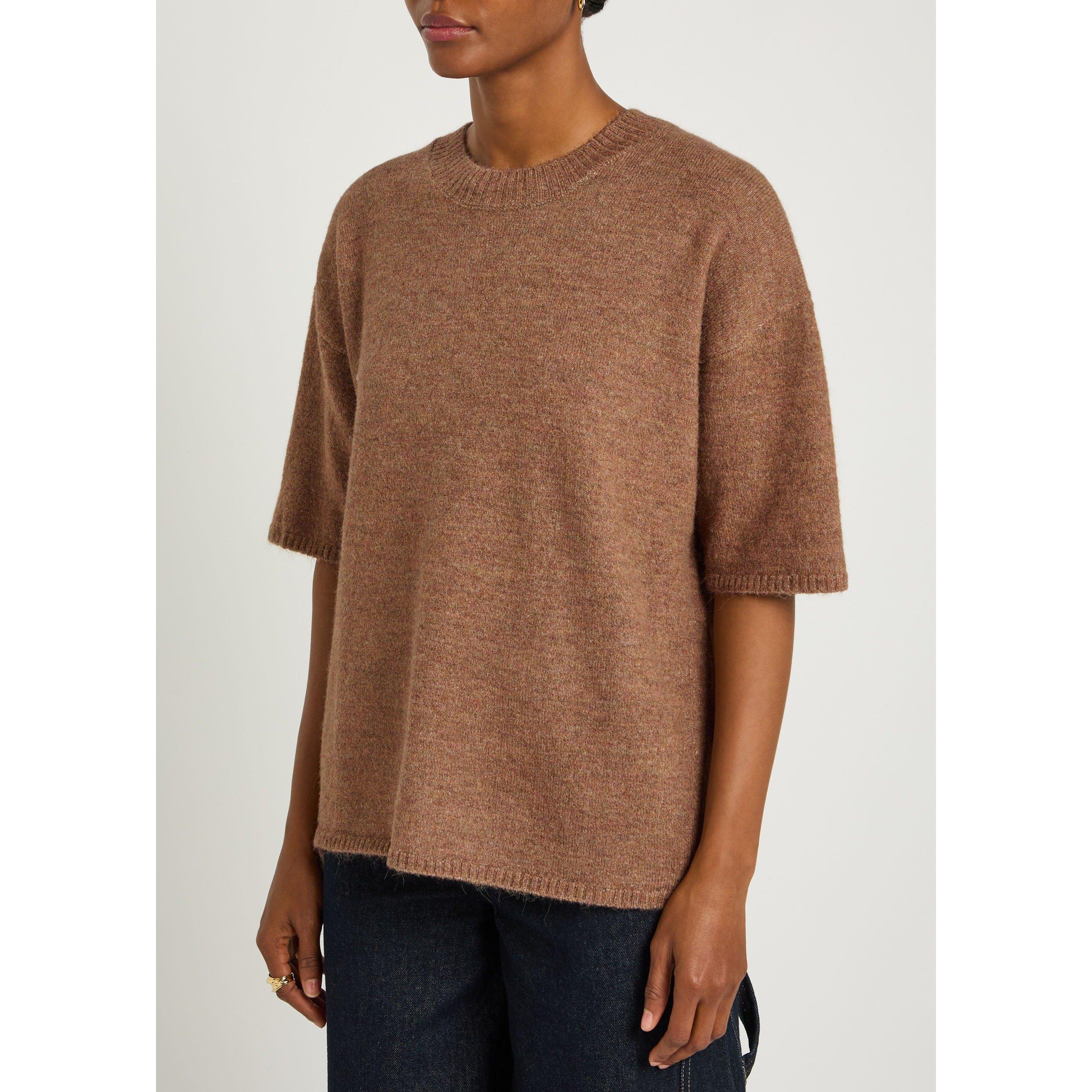 BROWN - Free People - T MARGOT SWEATER TEE - 2