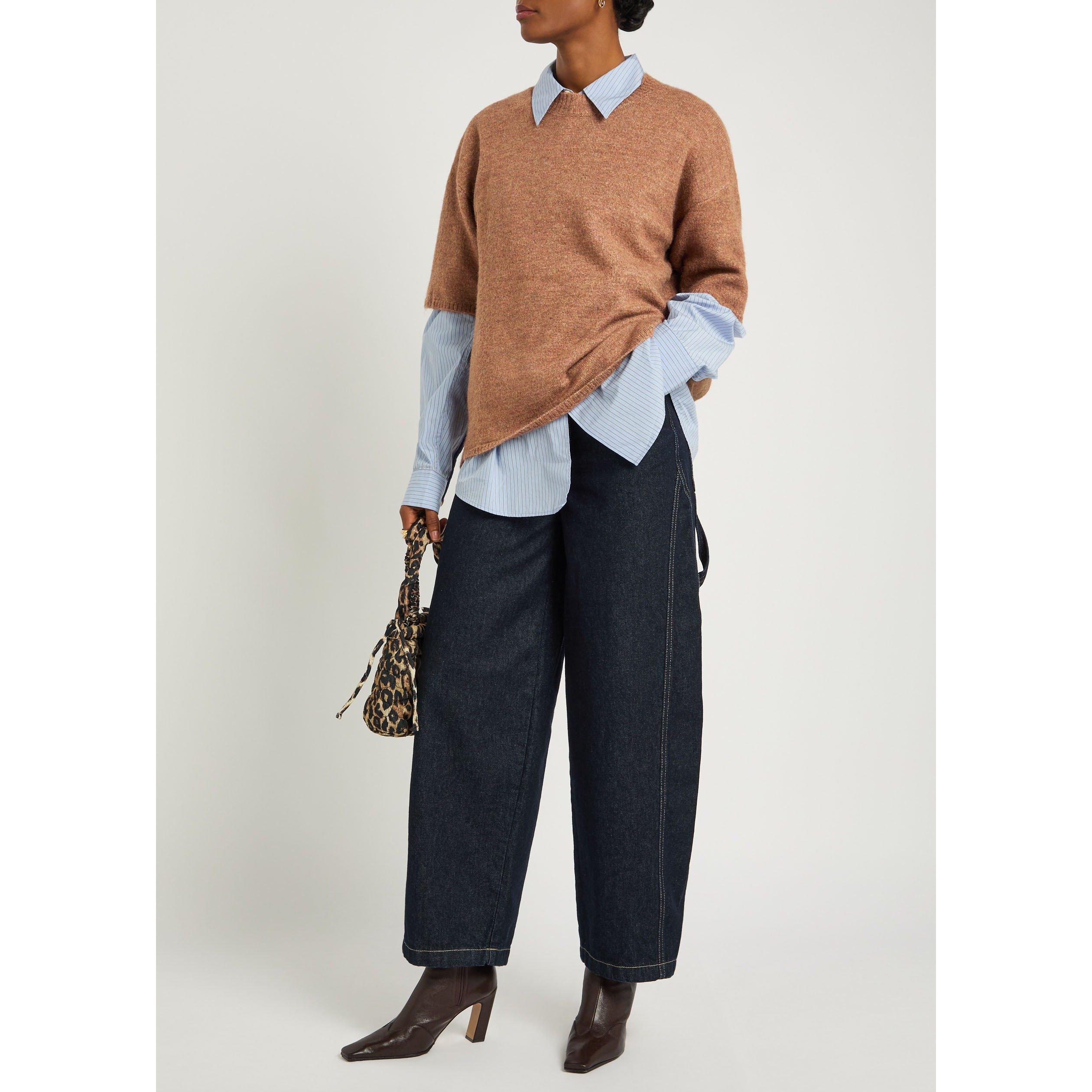 BROWN - Free People - T MARGOT SWEATER TEE - 5