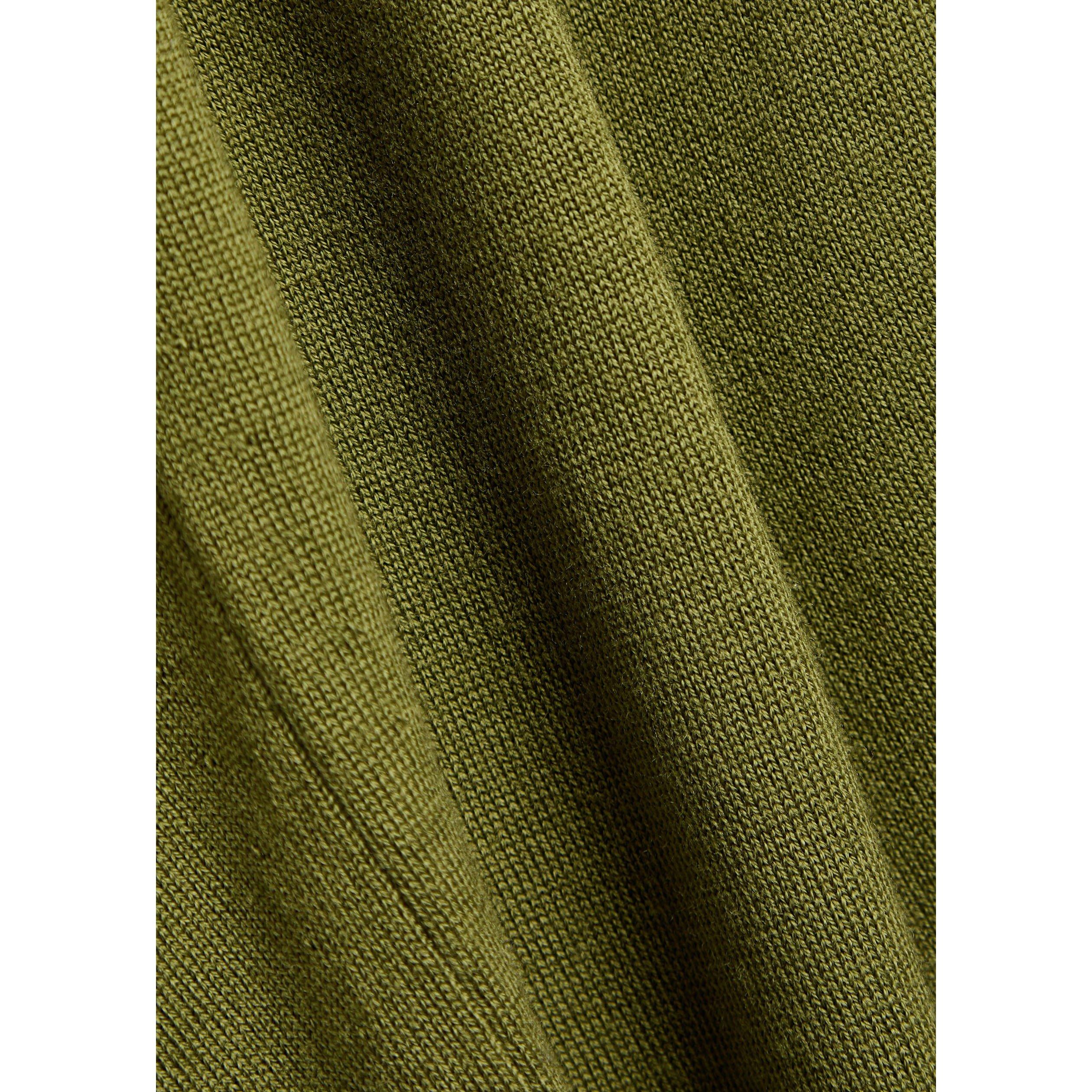 GREEN - John Smedley - SMED KNIT 1/4 ZIP TAPTON - 4
