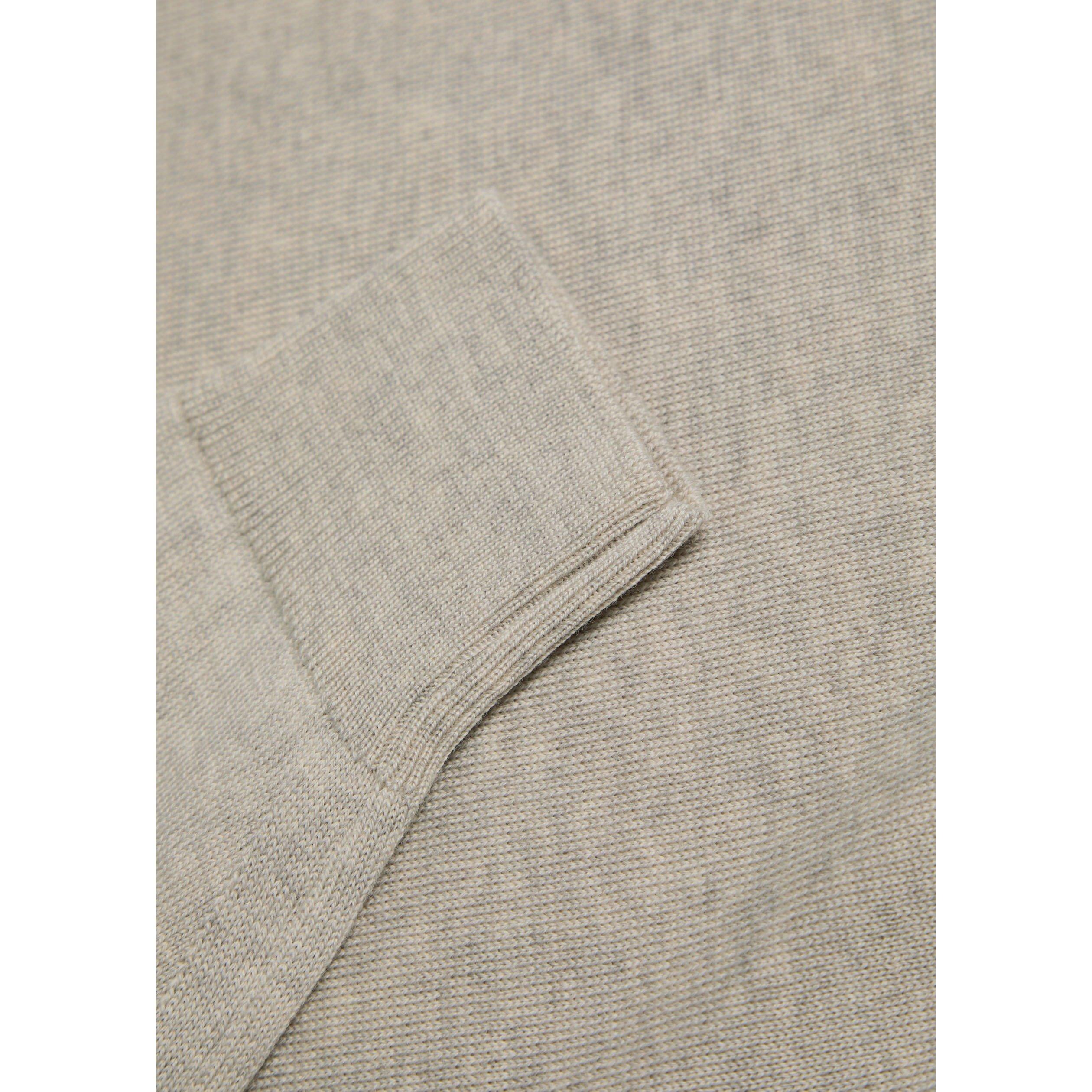 BEIGE - John Smedley - SMED KNIT 1/4 ZIP TAPTON - 4
