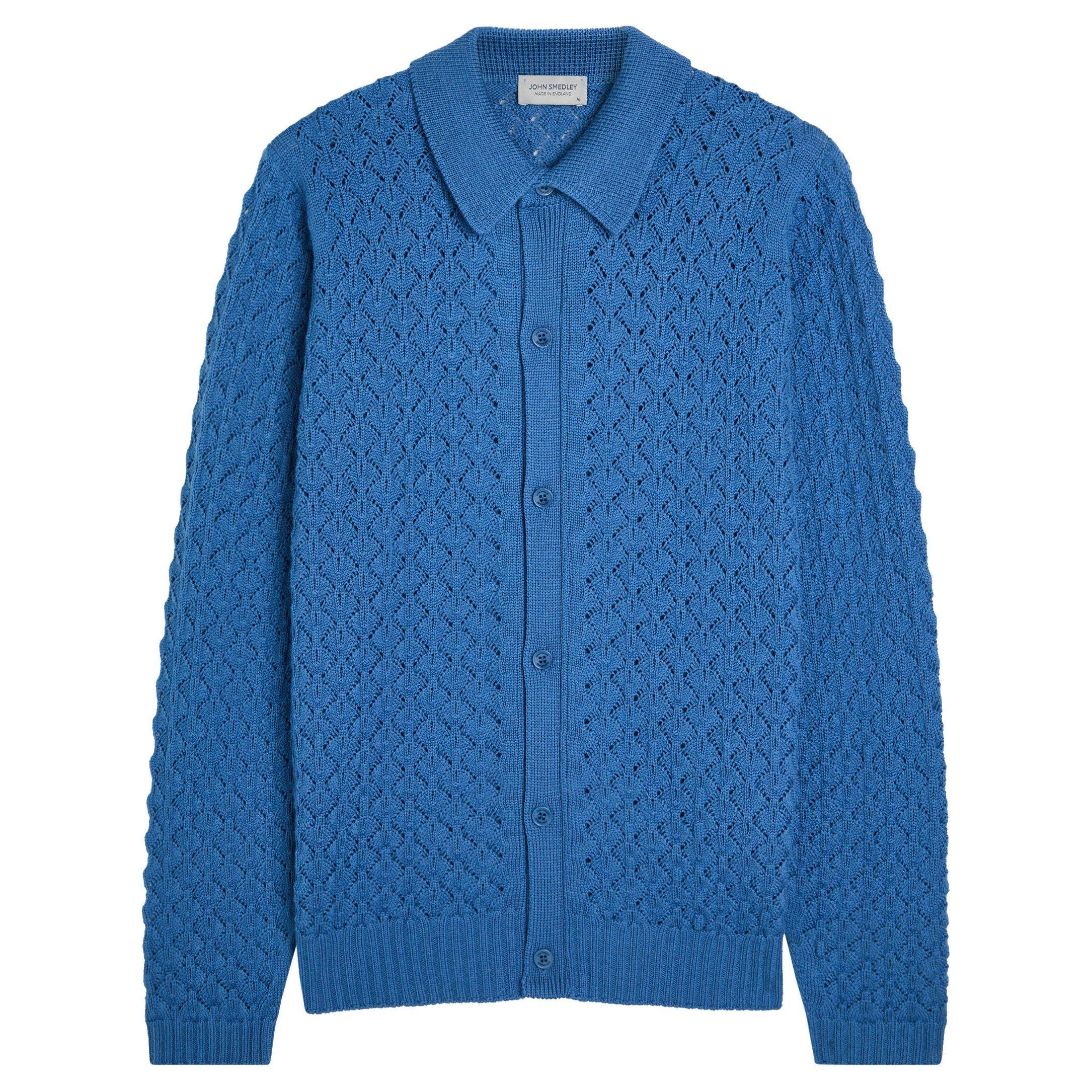 John Smedley SMED KNIT CARDI TEXTR WIN