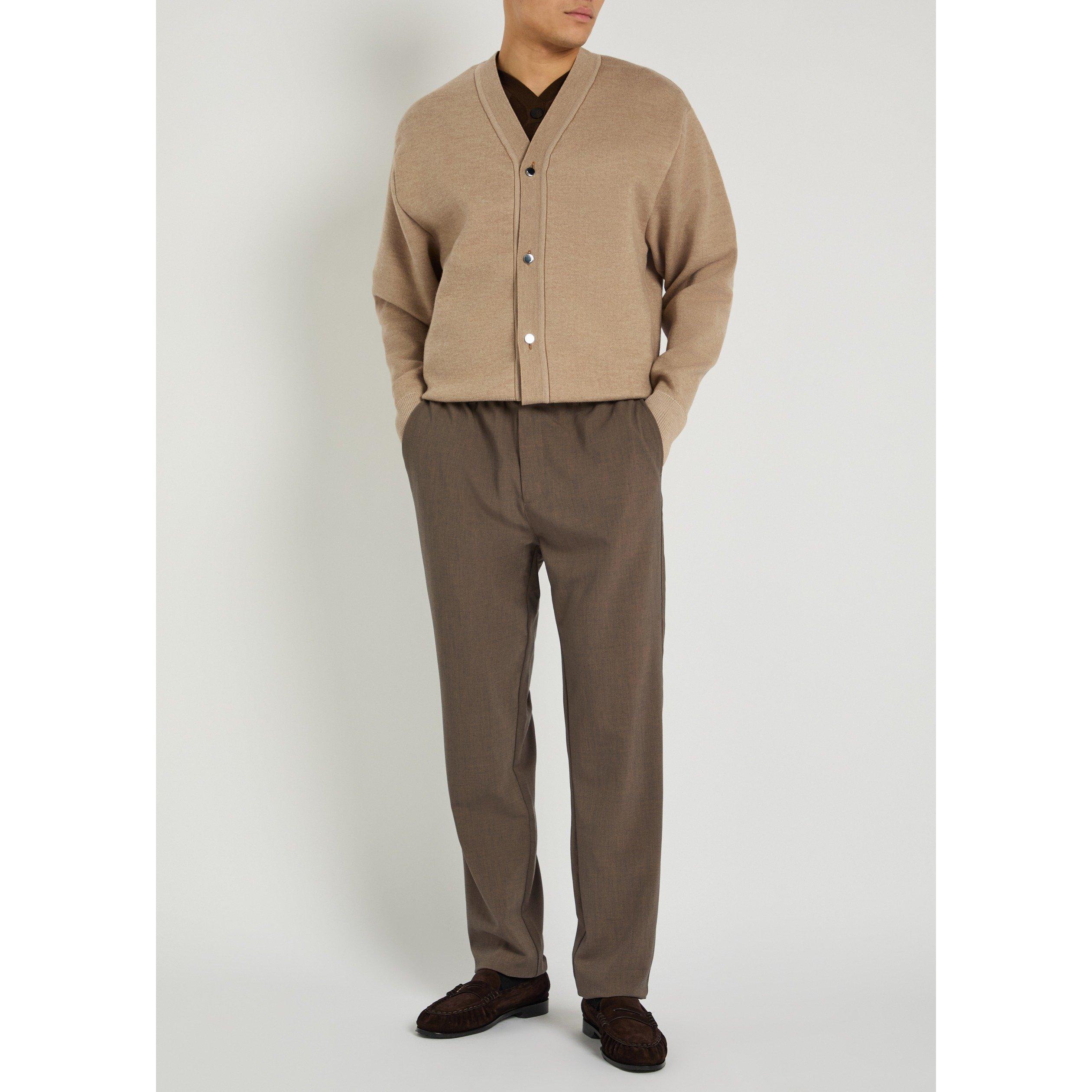 BEIGE - Jacquemus - Men's Le Cardigan Doppio Merino Wool - 5