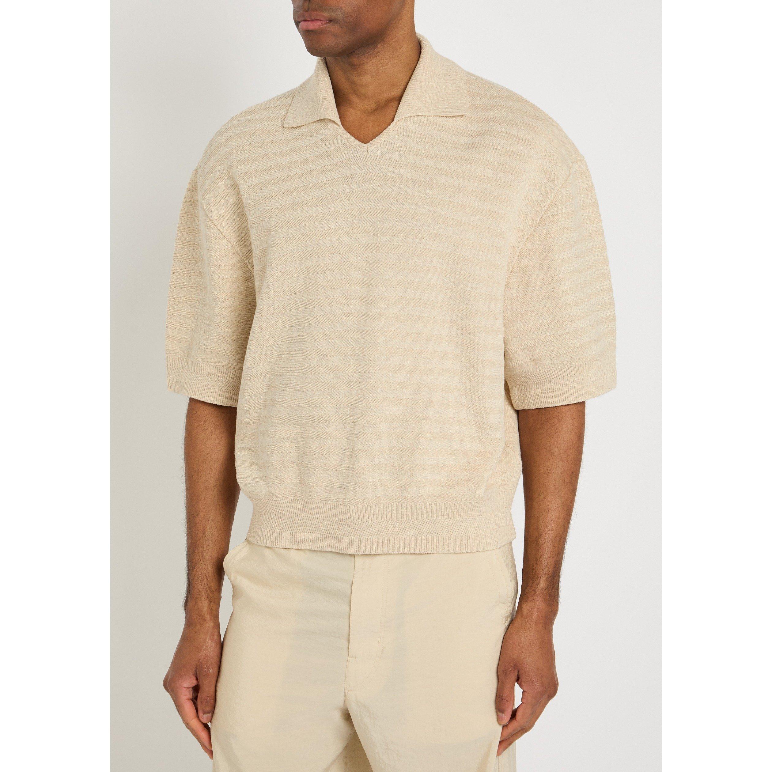 BEIGE - Jacquemus - JAC LE POLO MAILLE CHEVRON - 2