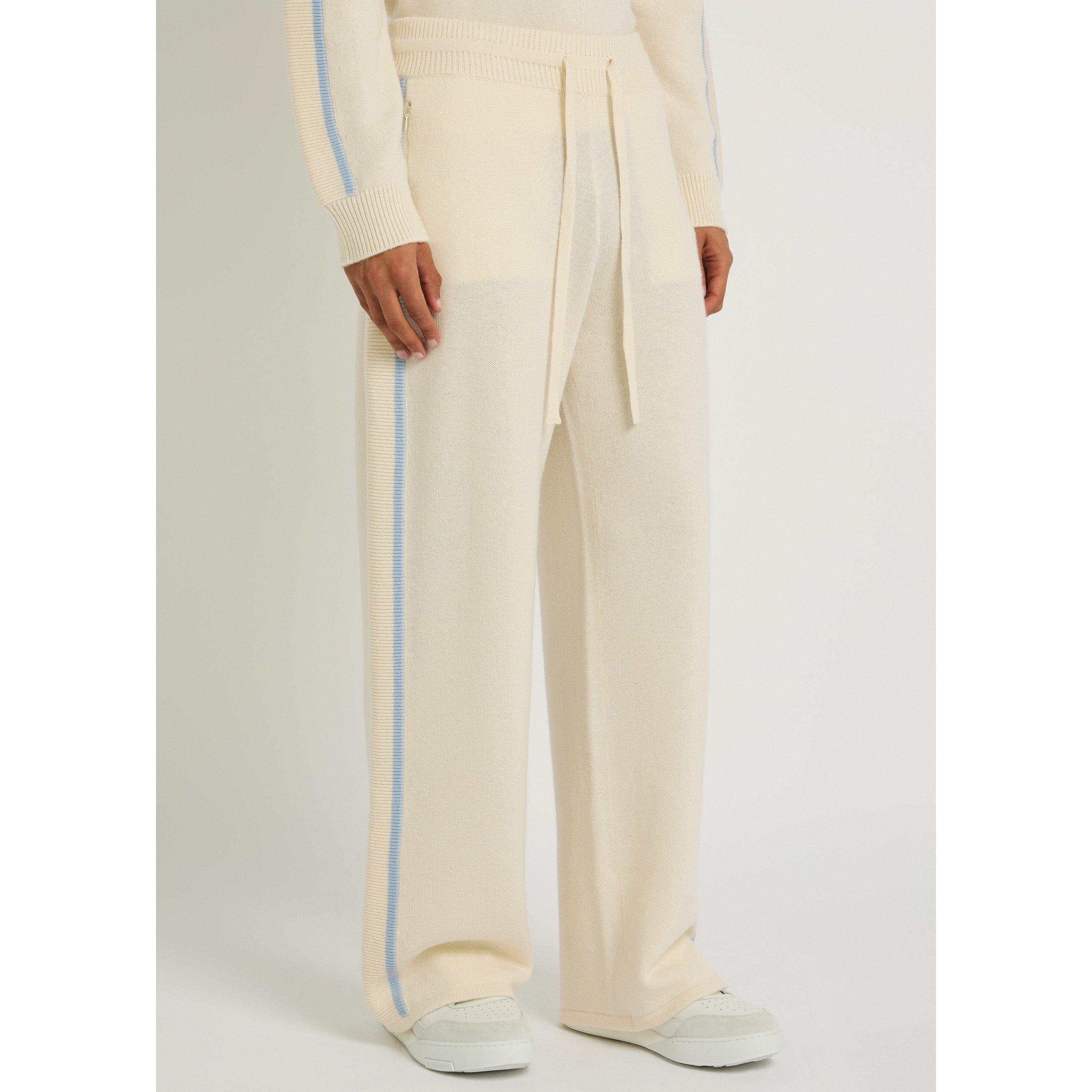 CREAM - Casablanca - Men's Wool Cashmere Knitted Trousers - 2