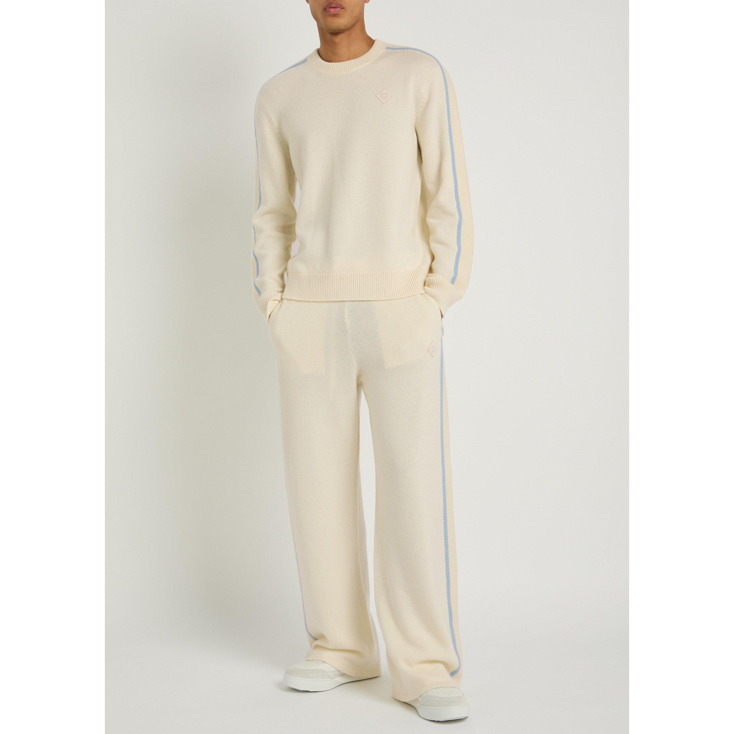 CREAM - Casablanca - Men's Wool Cashmere Knitted Trousers - 5