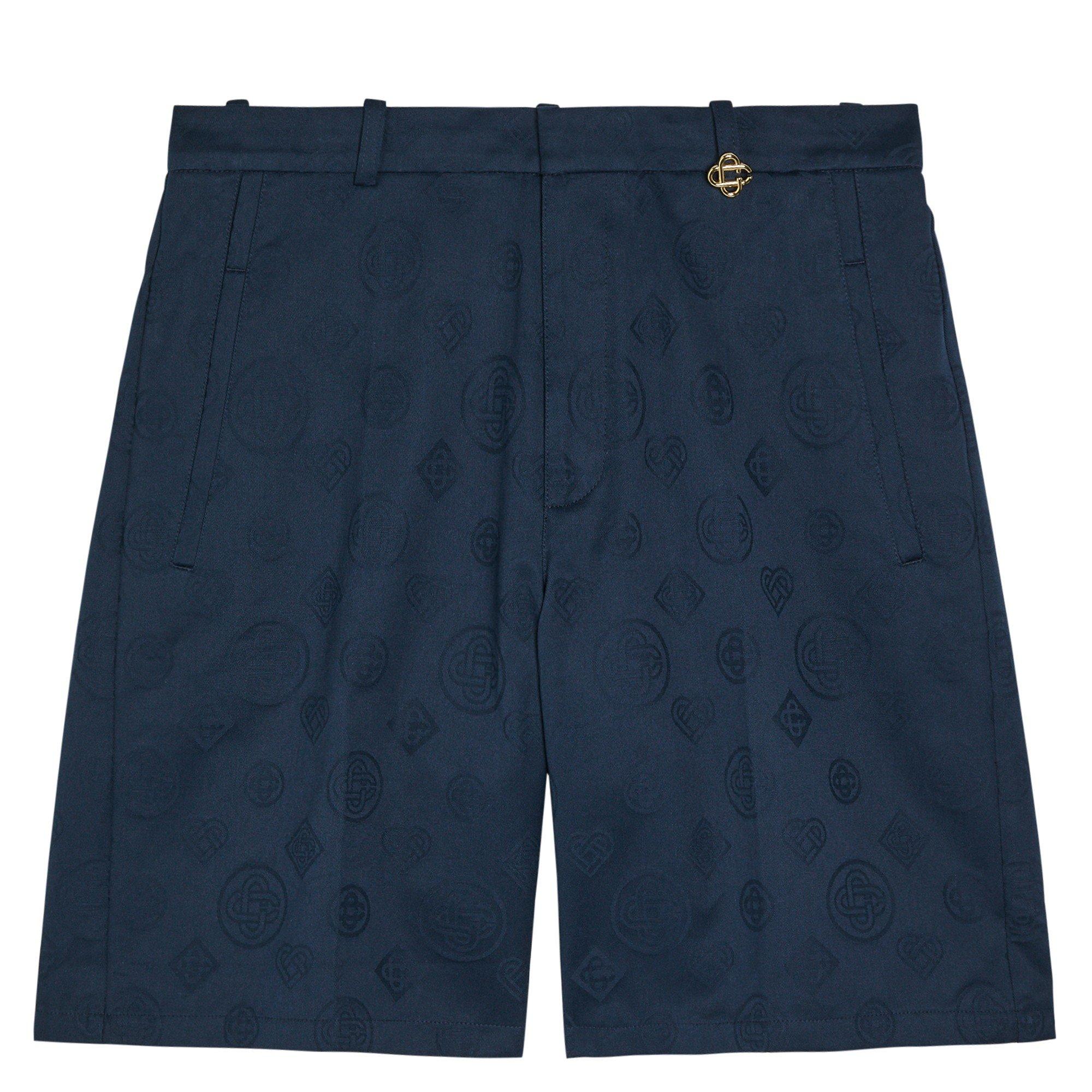 NAVY - Casablanca - CAS MONOGRAM SHORTS - 1