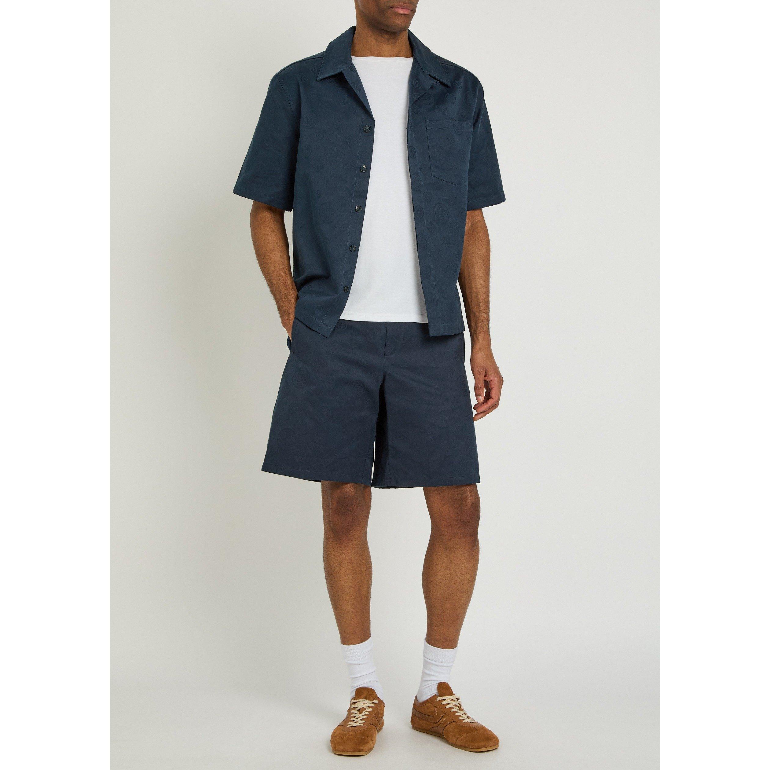 NAVY - Casablanca - CAS MONOGRAM SHORTS - 5