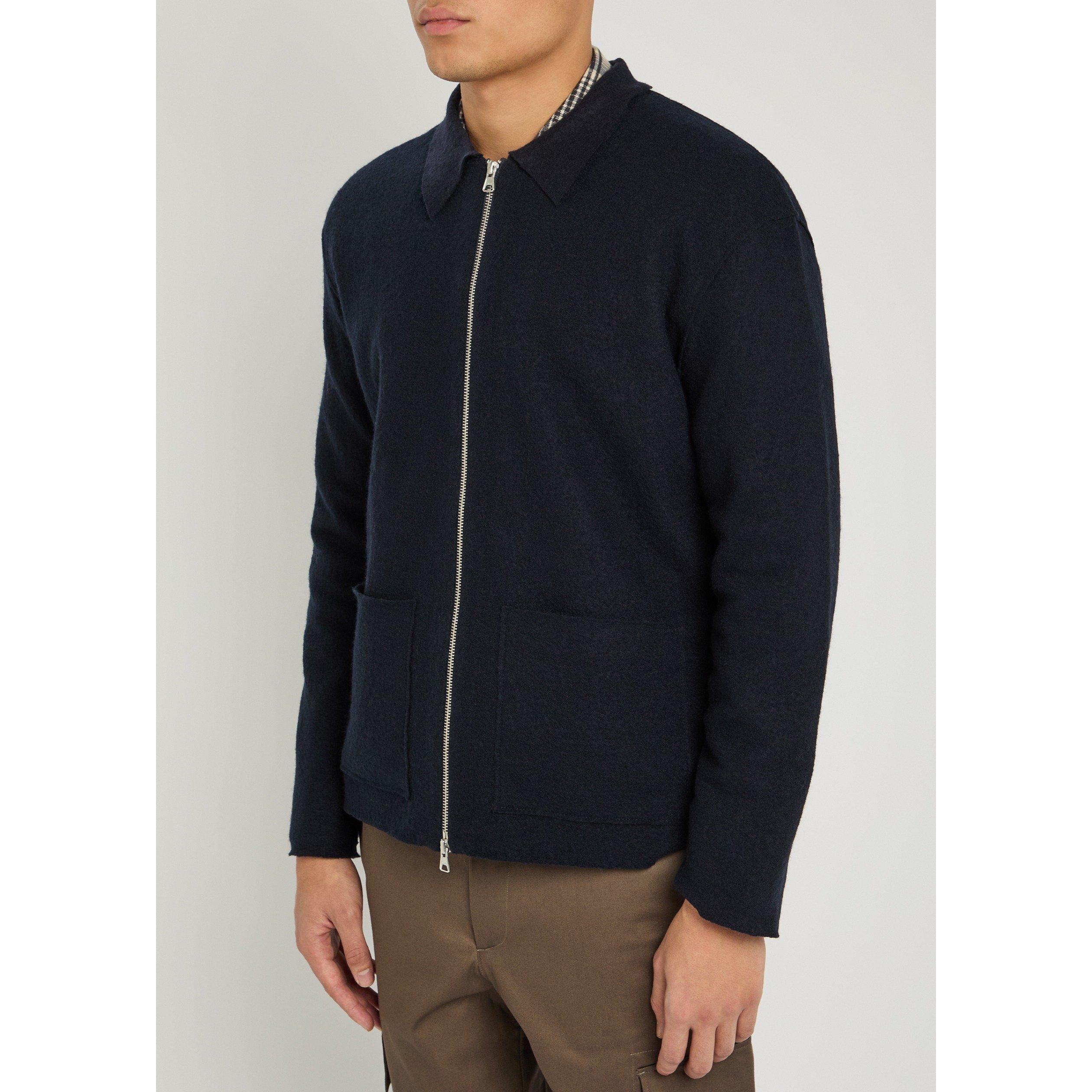 NAVY - NN07 - Men's Jonas Full-Zip Wool Cardigan - 2