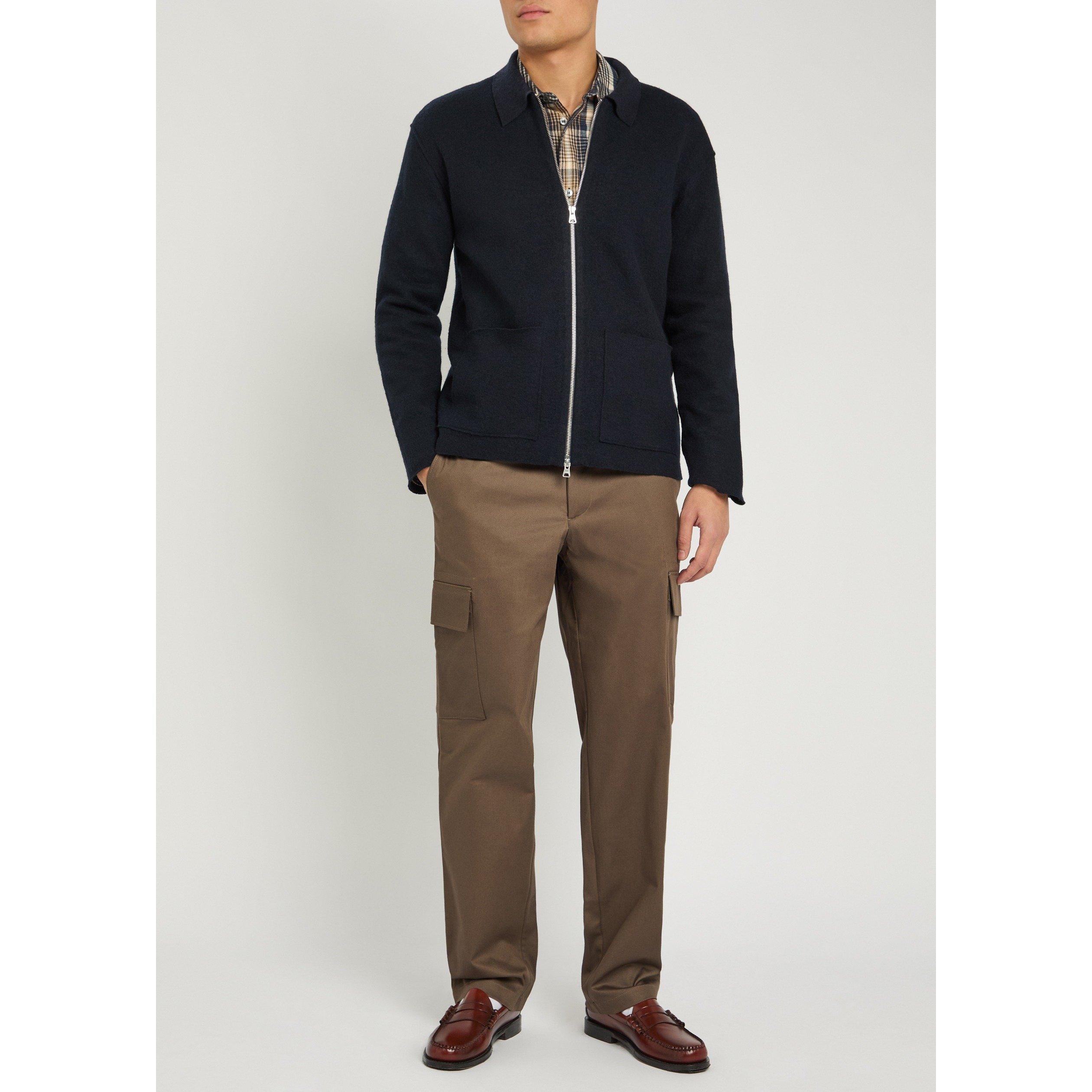 NAVY - NN07 - Men's Jonas Full-Zip Wool Cardigan - 5
