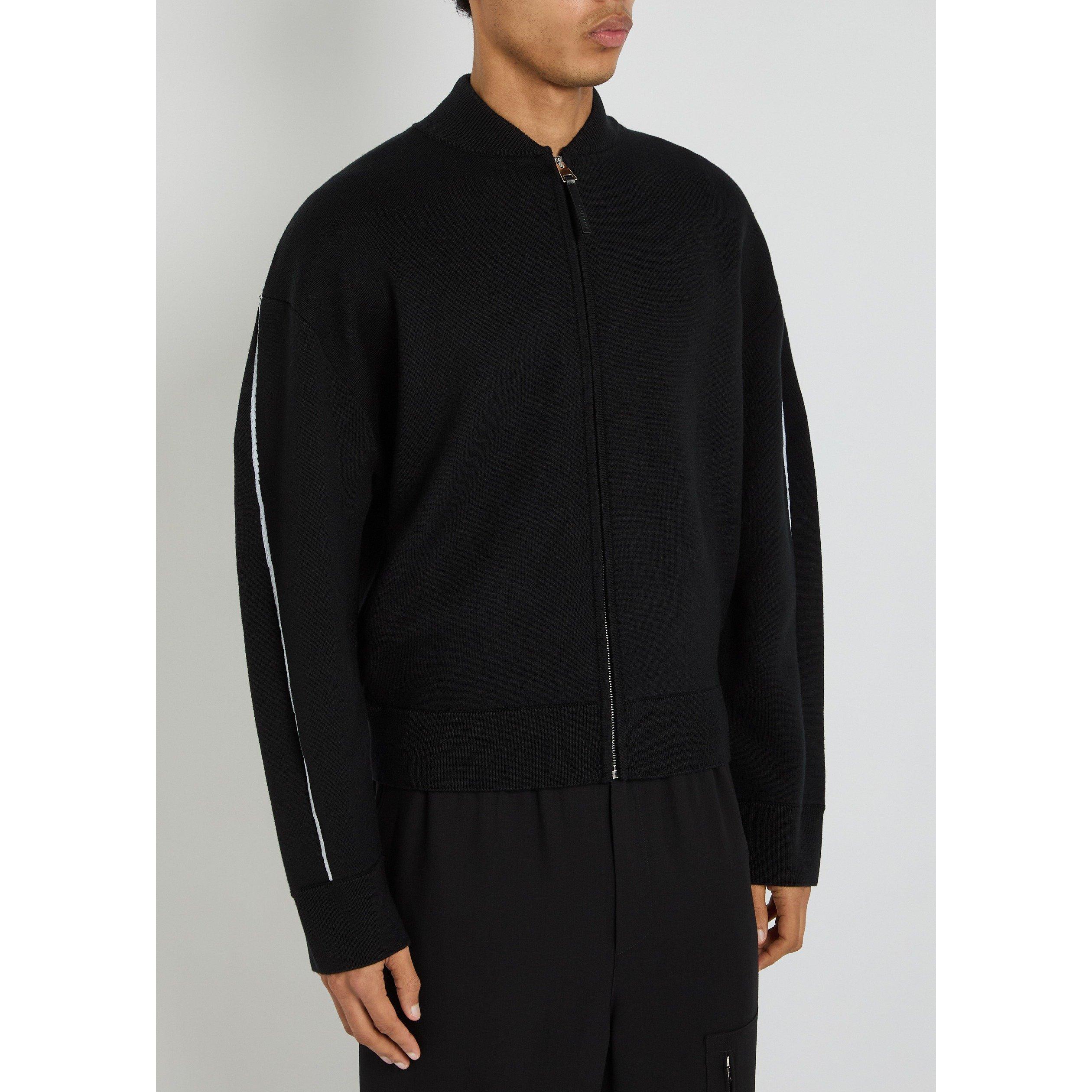 BLACK - GIVENCHY - GIV COUTURE SEAM ZIPPED CARDIG - 2