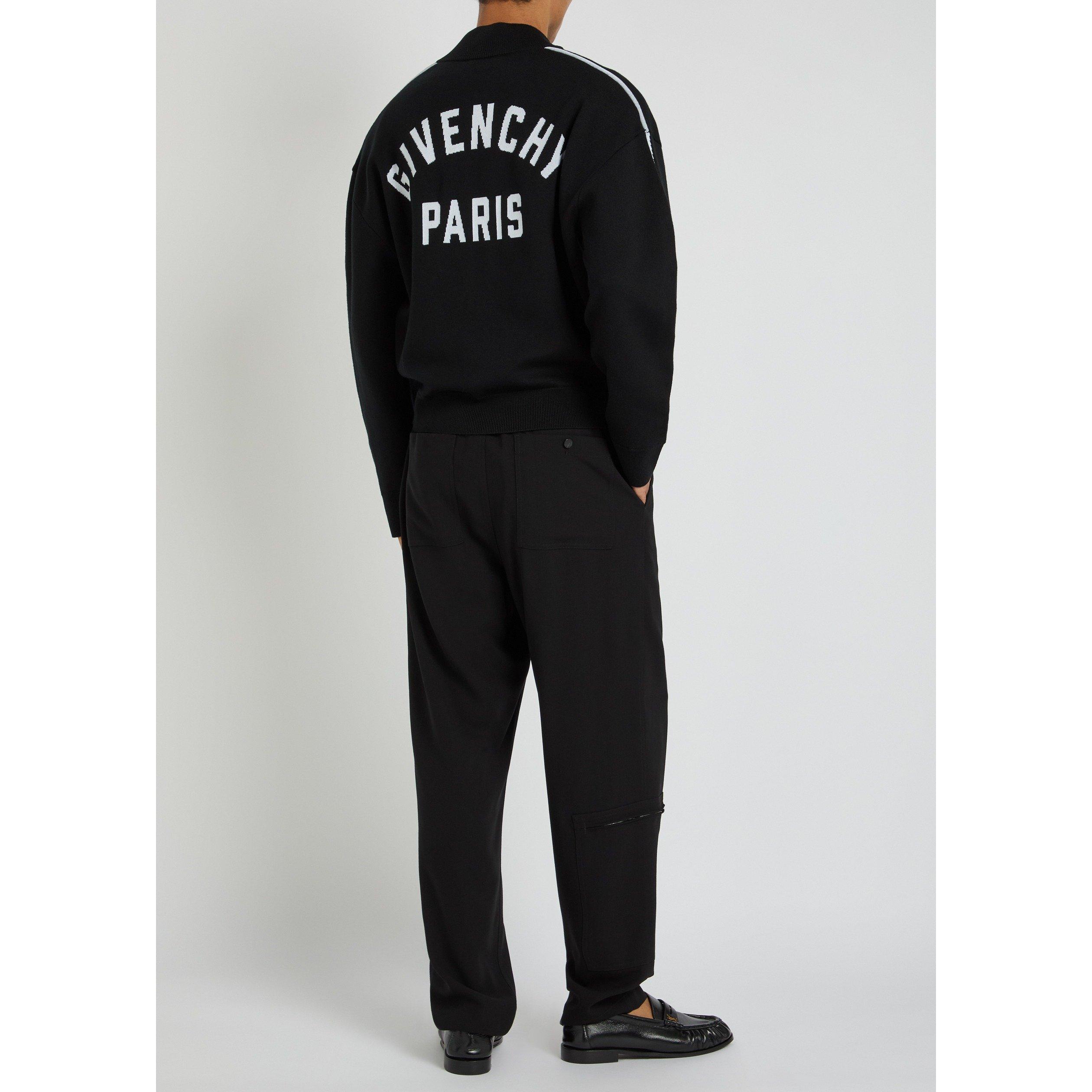 BLACK - GIVENCHY - GIV COUTURE SEAM ZIPPED CARDIG - 5