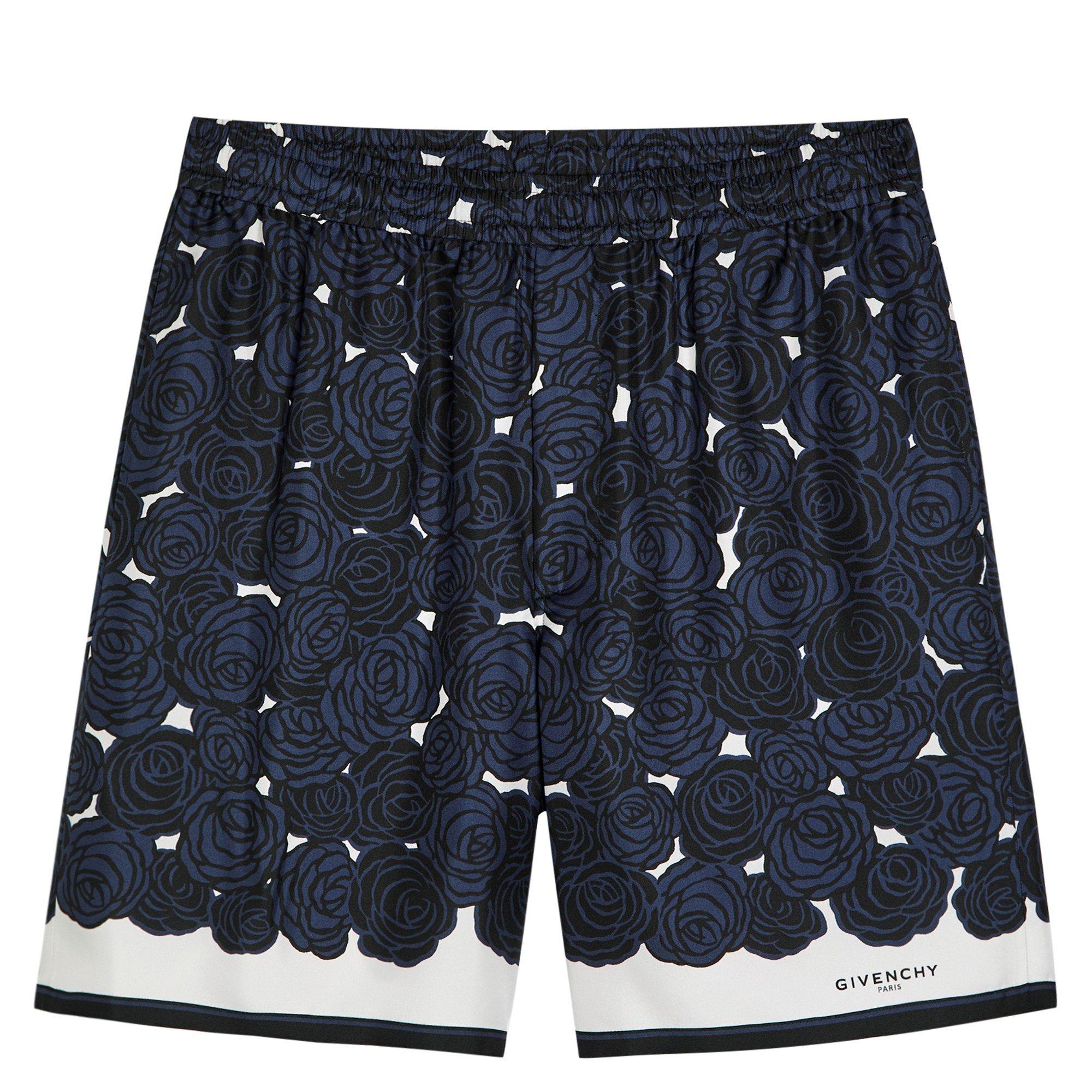 NAVY - GIVENCHY - GIV ELASTICATED BELT SHORT - 1