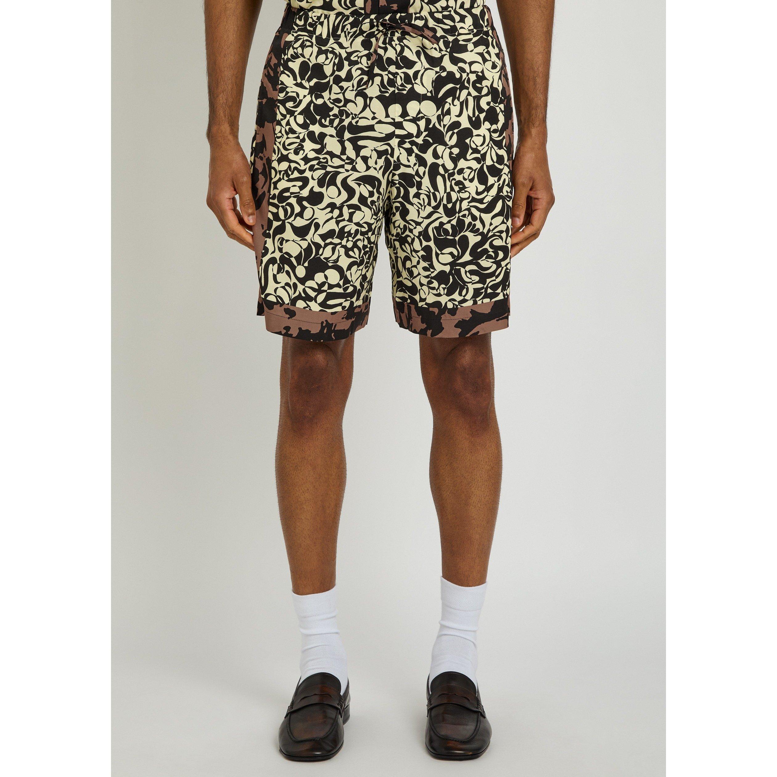 BLACK - Dries Van Noten - DVN PIPERI PRINTED SHORTS - 2