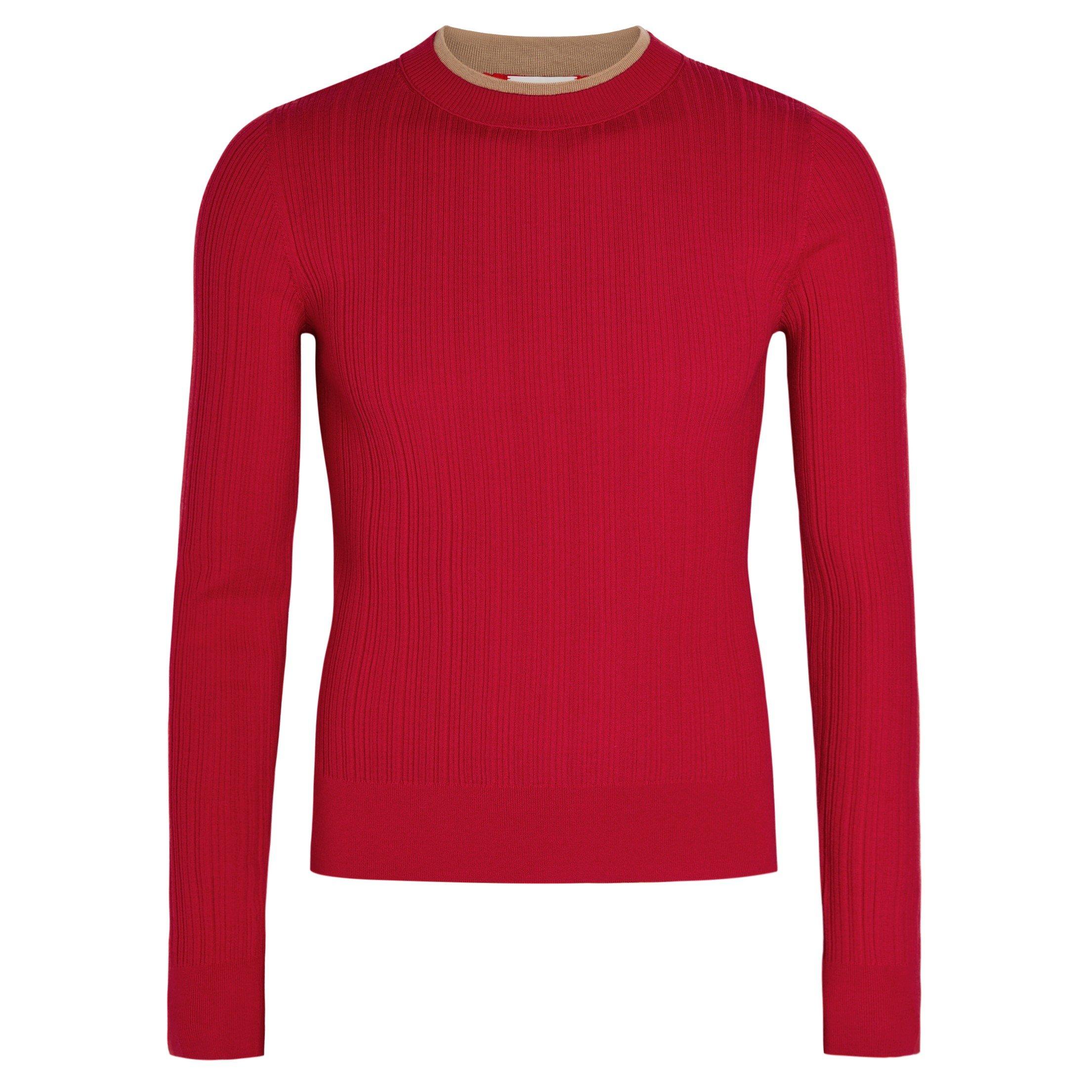 RED - Dries Van Noten - DVN MOTIF KNIT SWEATER - 1