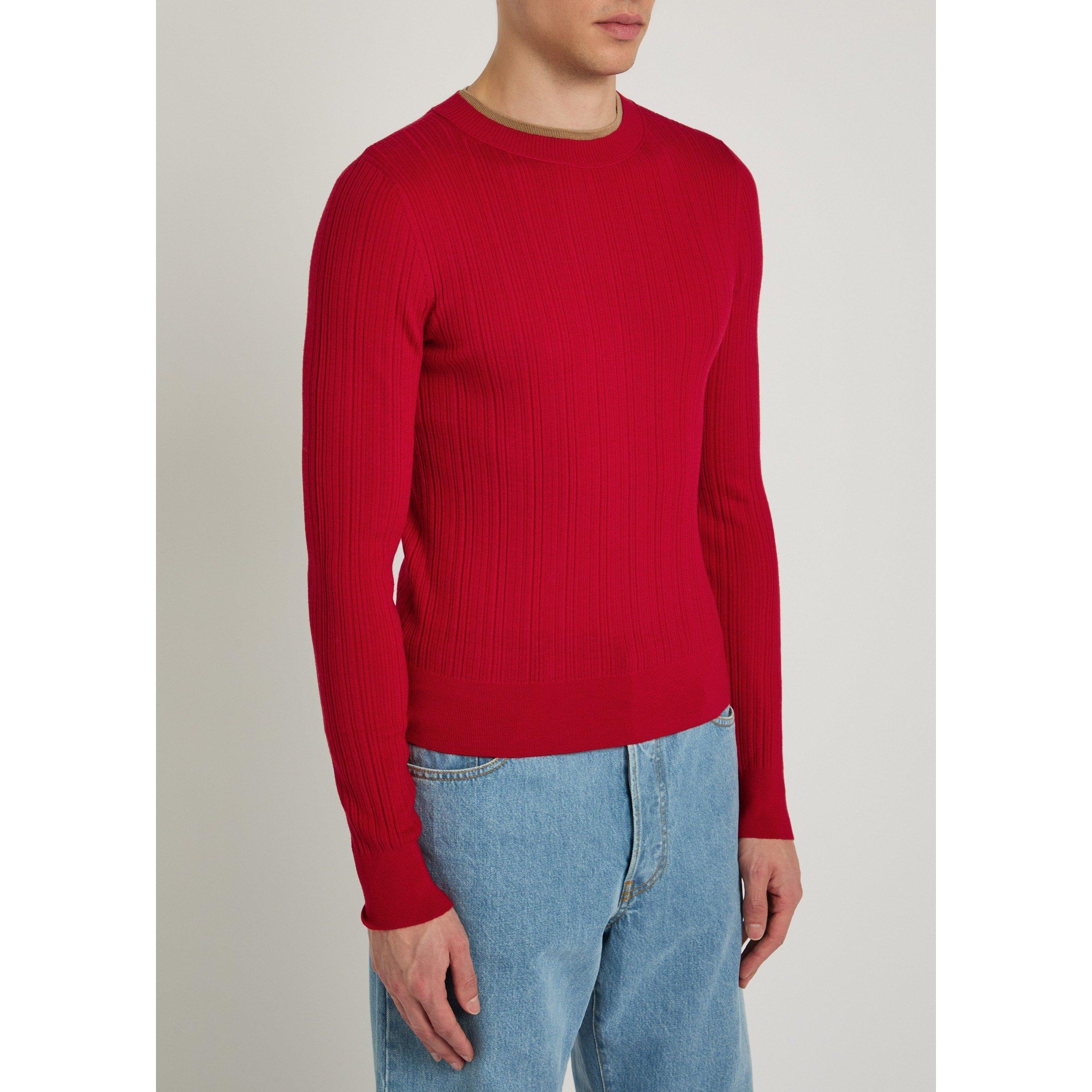 RED - Dries Van Noten - DVN MOTIF KNIT SWEATER - 2