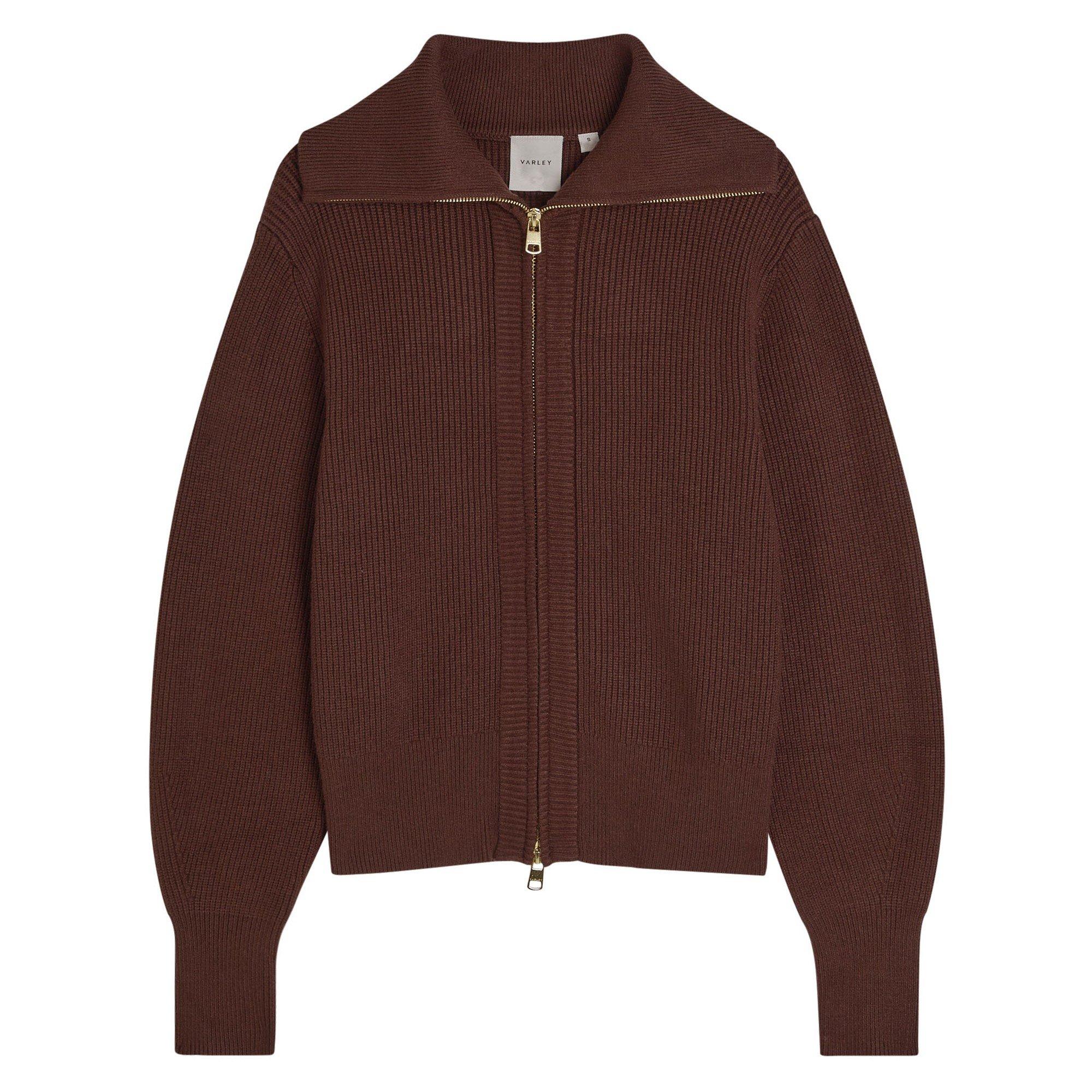 BROWN - Varley - JKT ENRICO KNIT JACKET