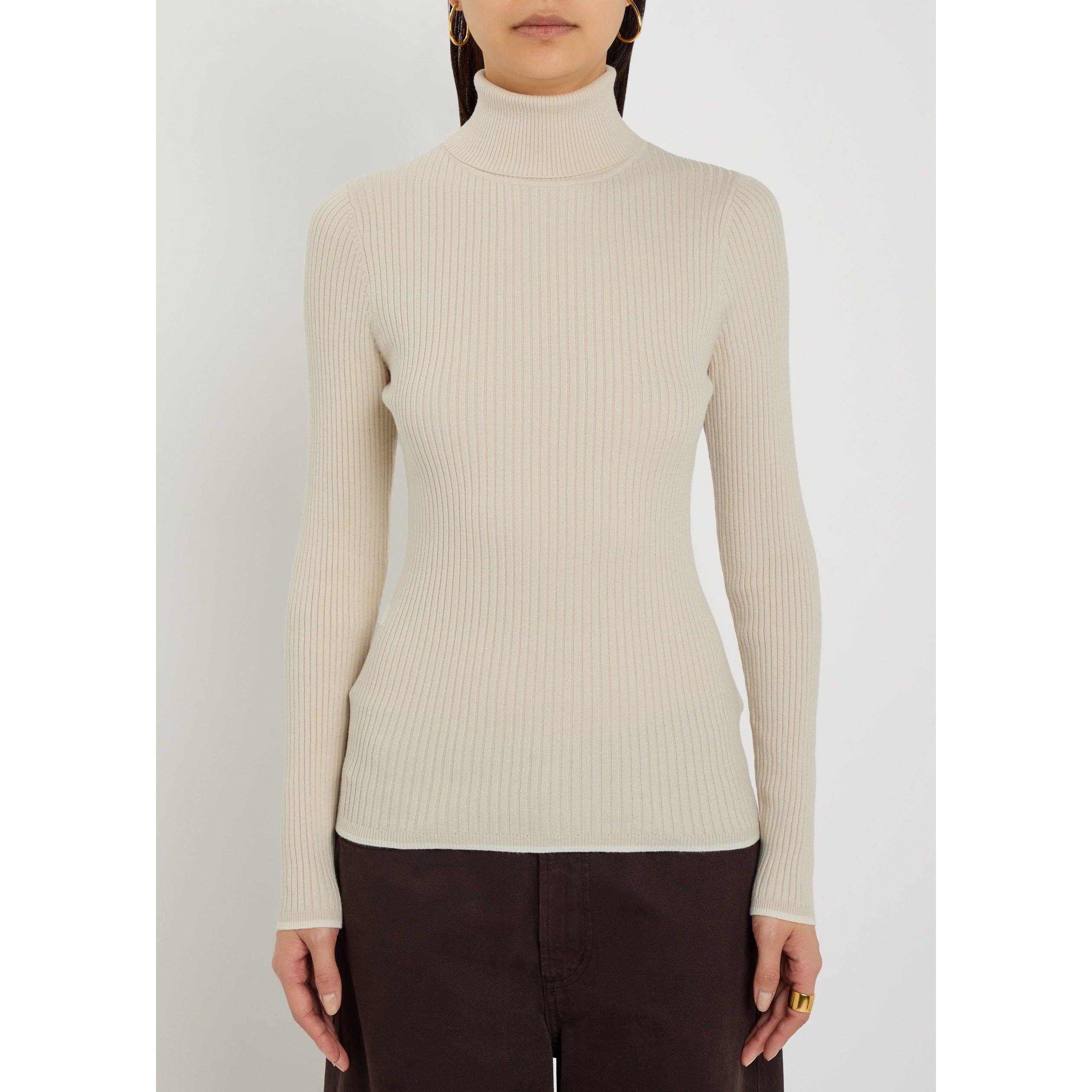 CREAM - Varley - T RAVENA ROLL NECK TOP 2.0 - 2