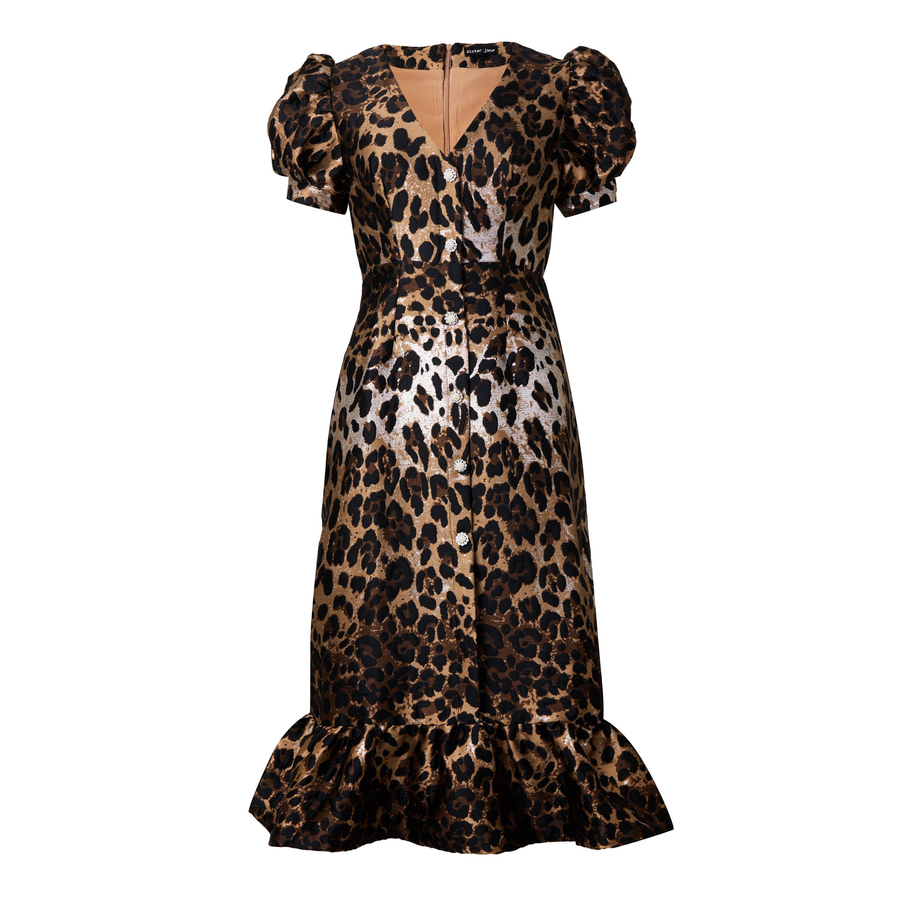 LEOPARD - Sister Jane - LS Leopard Jacquard Skirt - 1