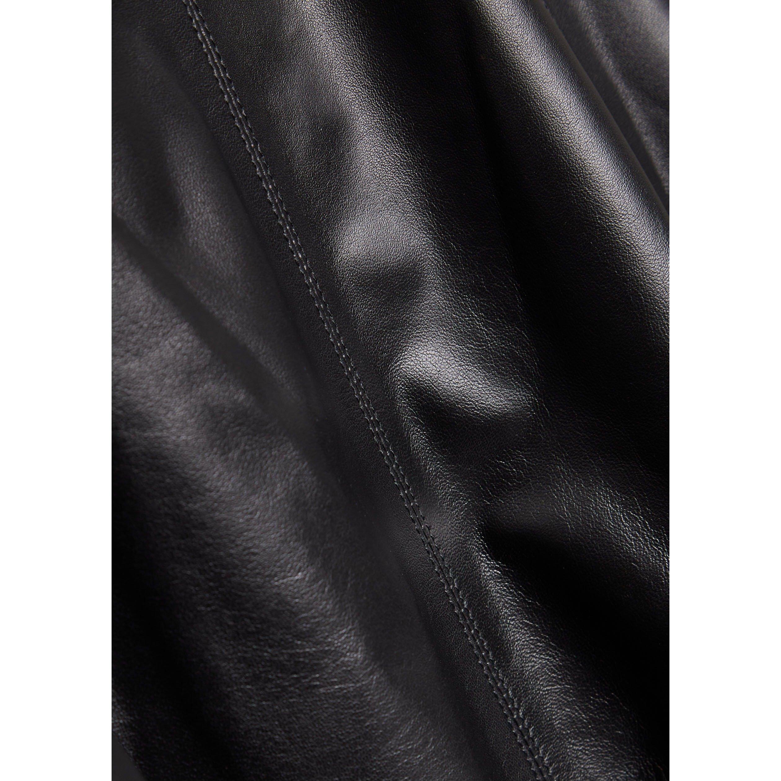 BLACK - Jonathan Simkhai - Women's Ryma Leather Midi Skirt - 4