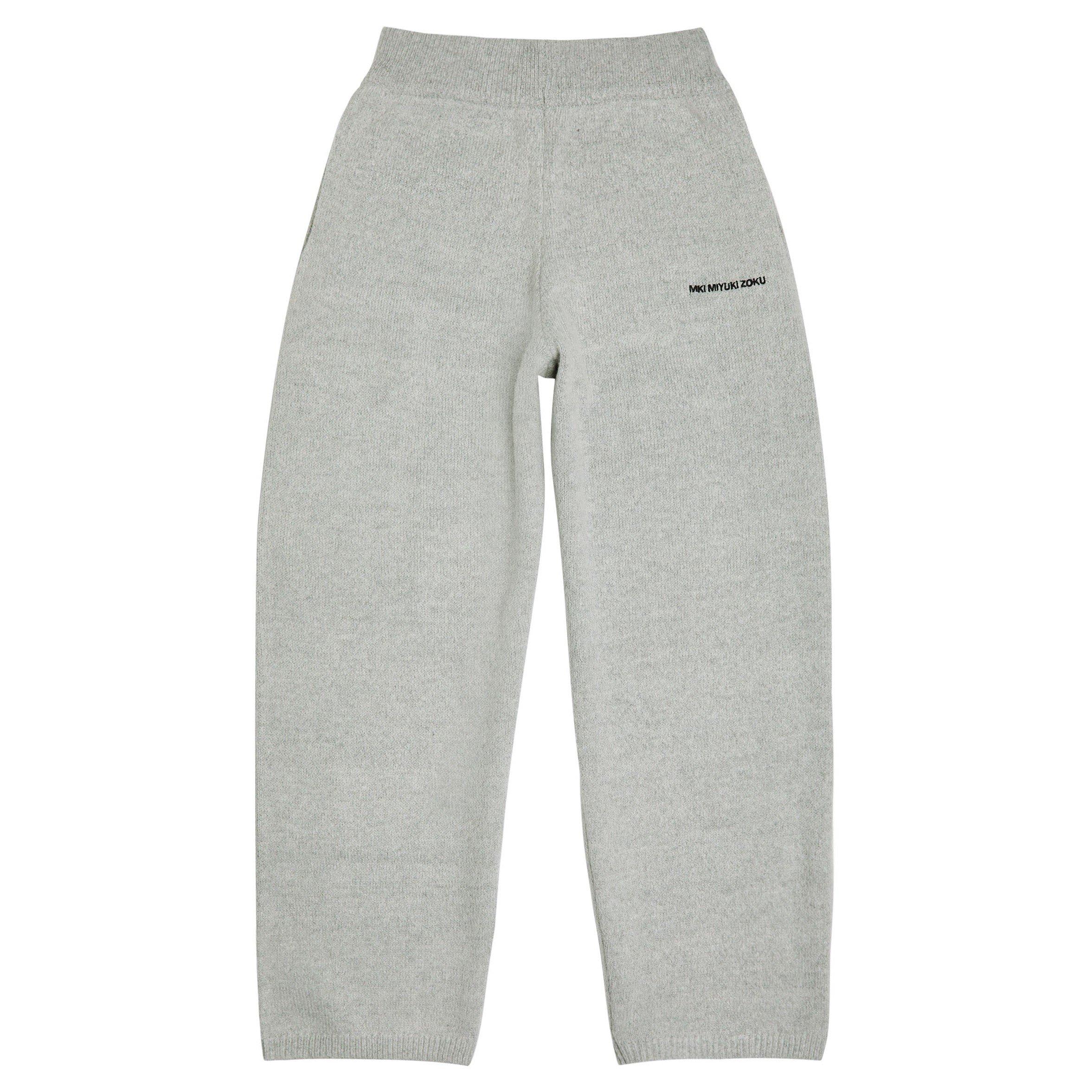 GREY - MKI MIYUKI ZOKU - Men's Wool Knitted Trousers - 1