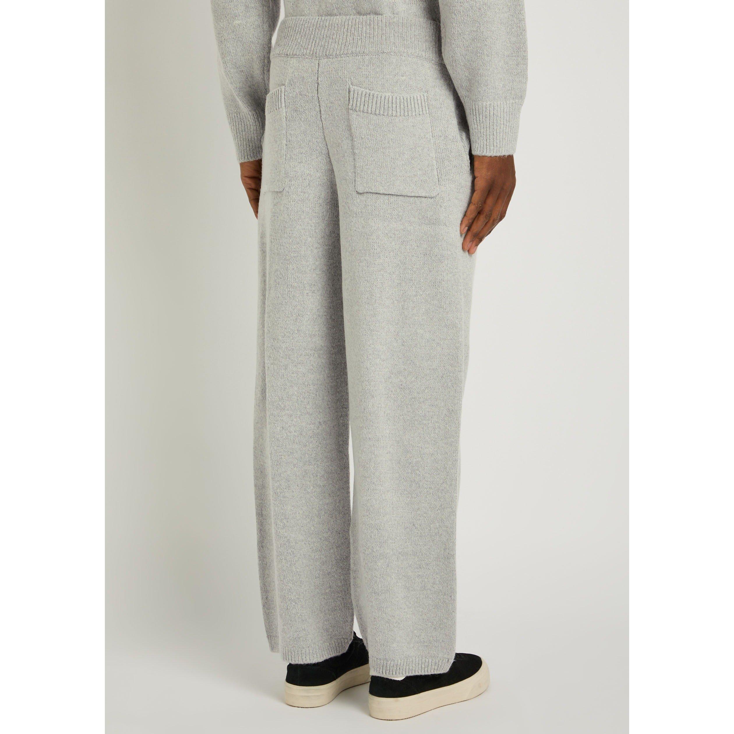 GREY - MKI MIYUKI ZOKU - Men's Wool Knitted Trousers - 3