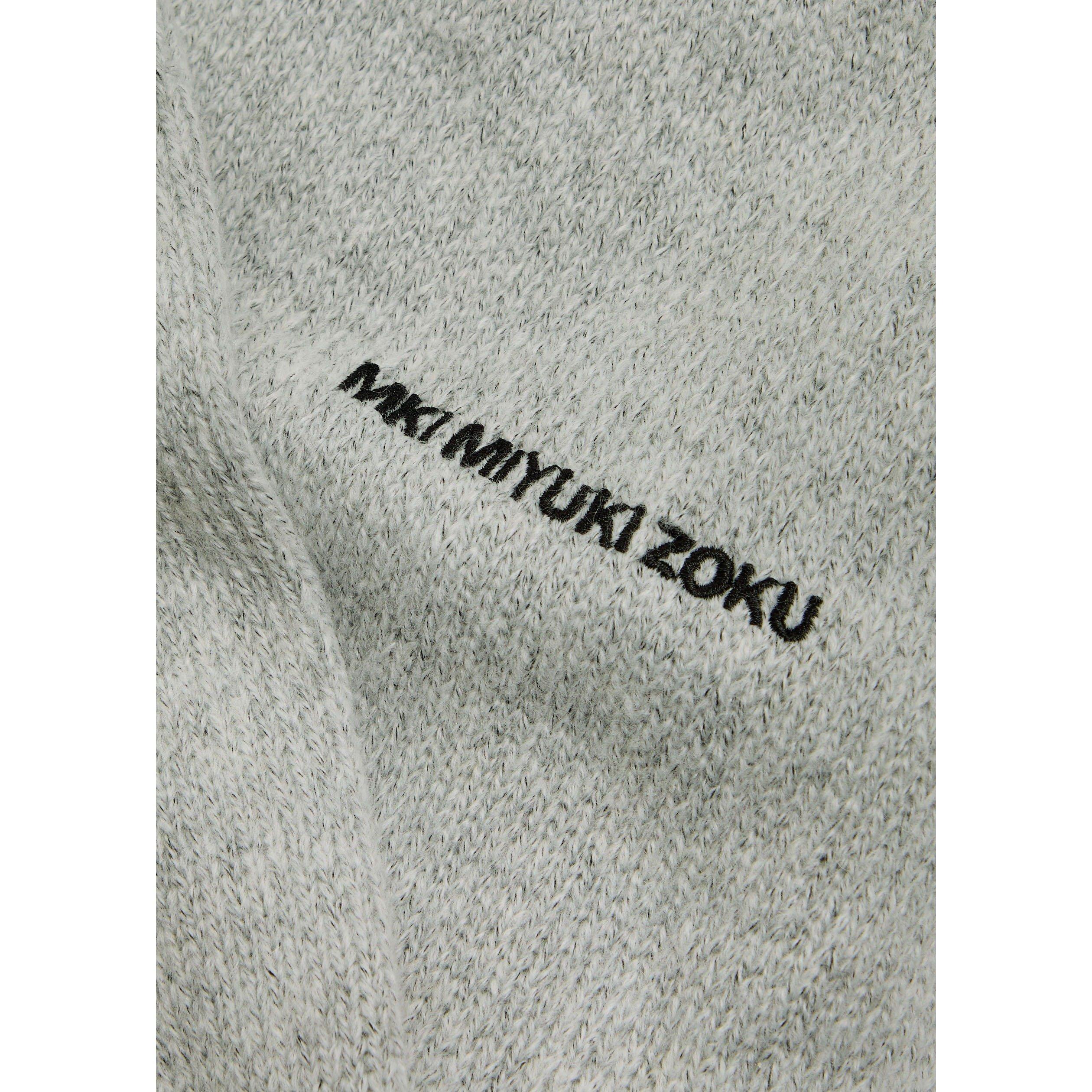 GREY - MKI MIYUKI ZOKU - Men's Wool Knitted Trousers - 4