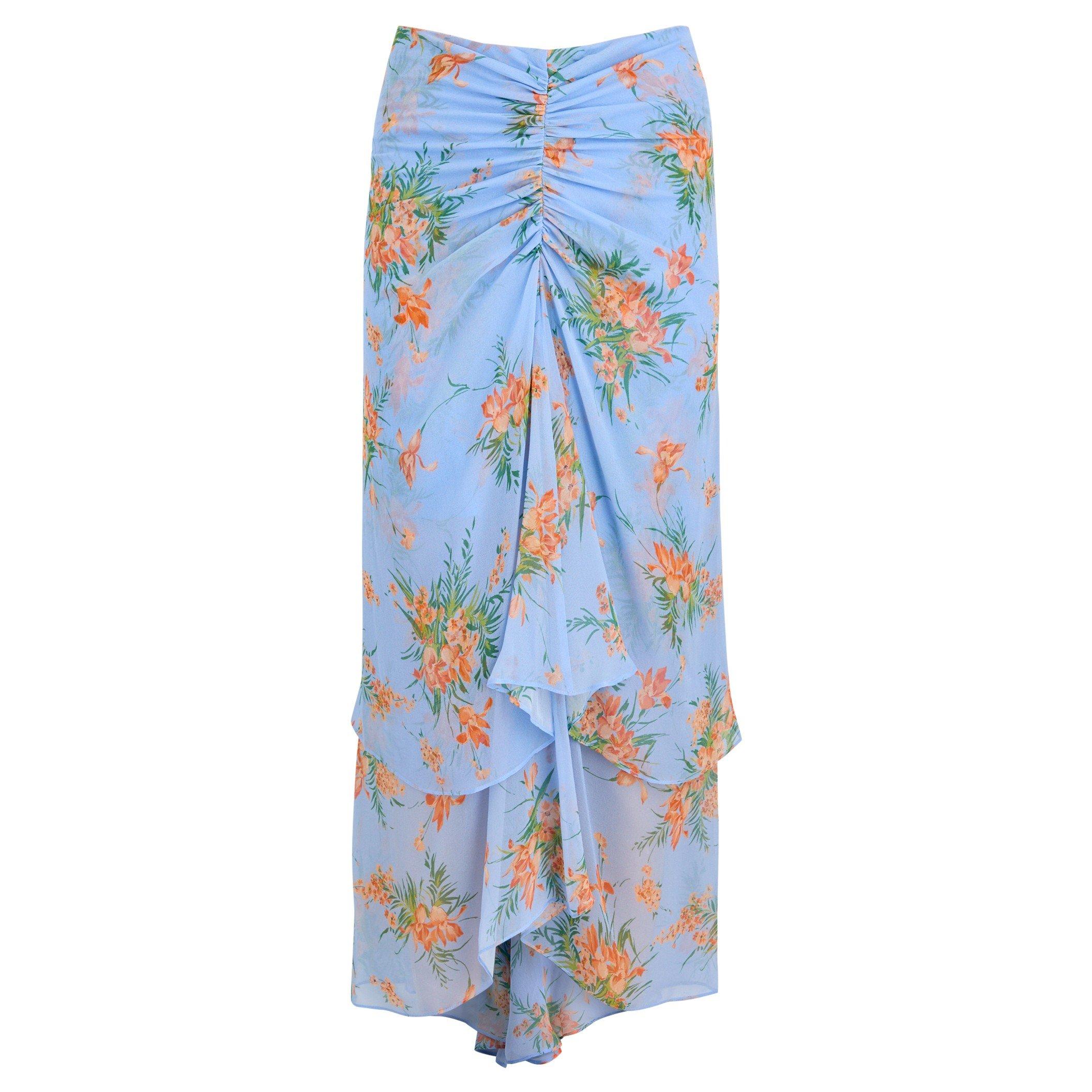 MULTICOLOURED - Veronica Beard - SS SIRA OASIS PRINT SKIRT