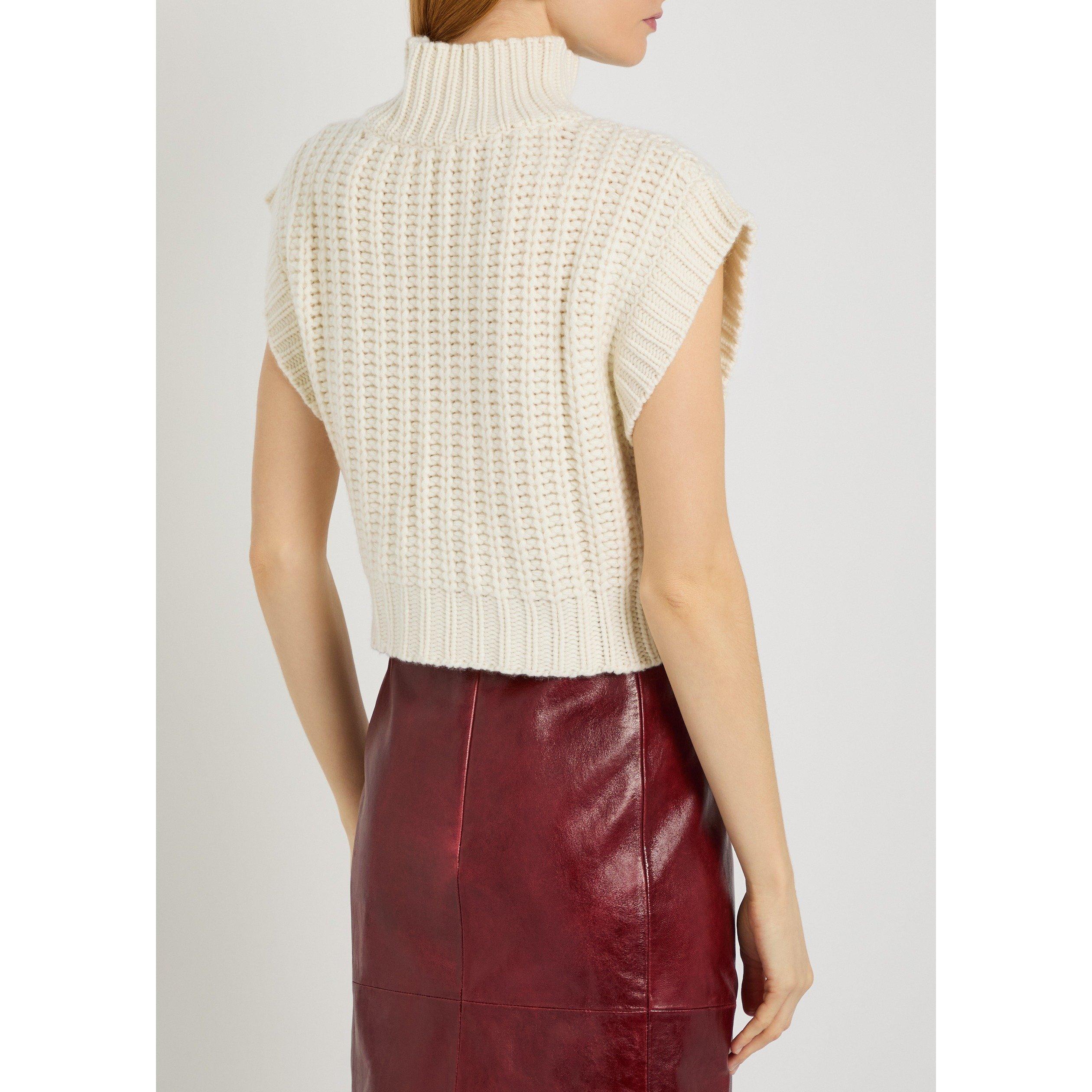 OFF WHITE - SKIIM - KW ROE CASHMERE VESTE JUMPER - 3