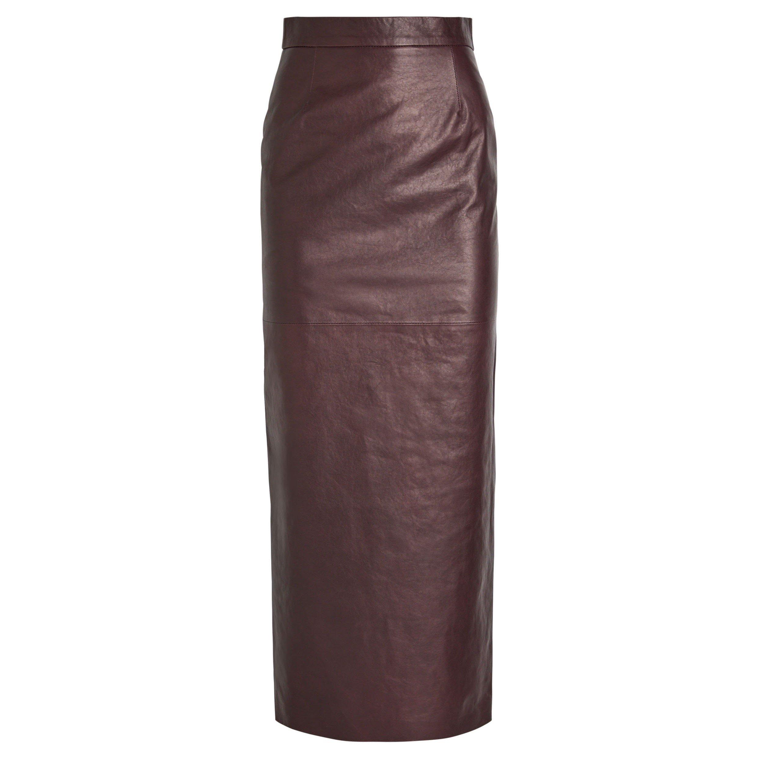 BURGUNDY - SKIIM - LS HUGUETTE MAXI STRAIGHT SKIR - 1