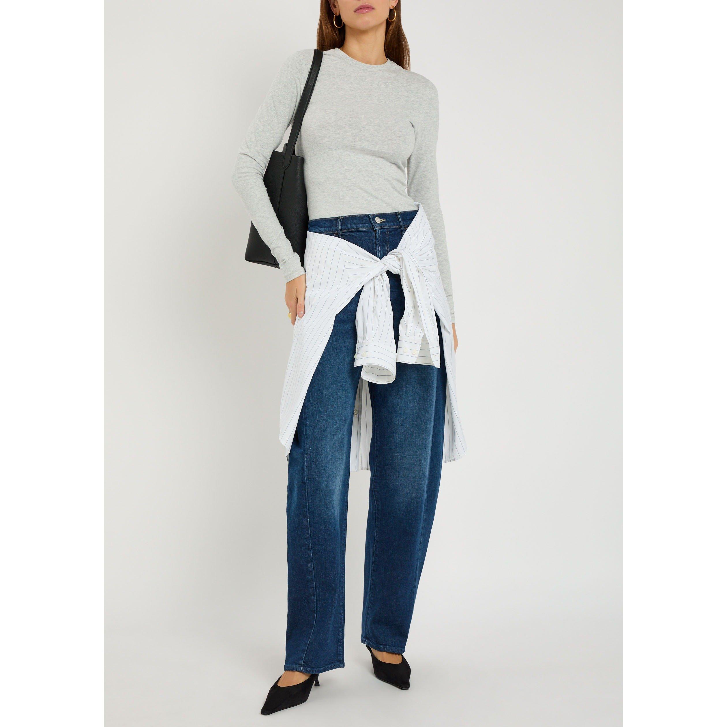 BLUE - MOTHER - J THE FULL-PIPE SKIMP JEANS - 5