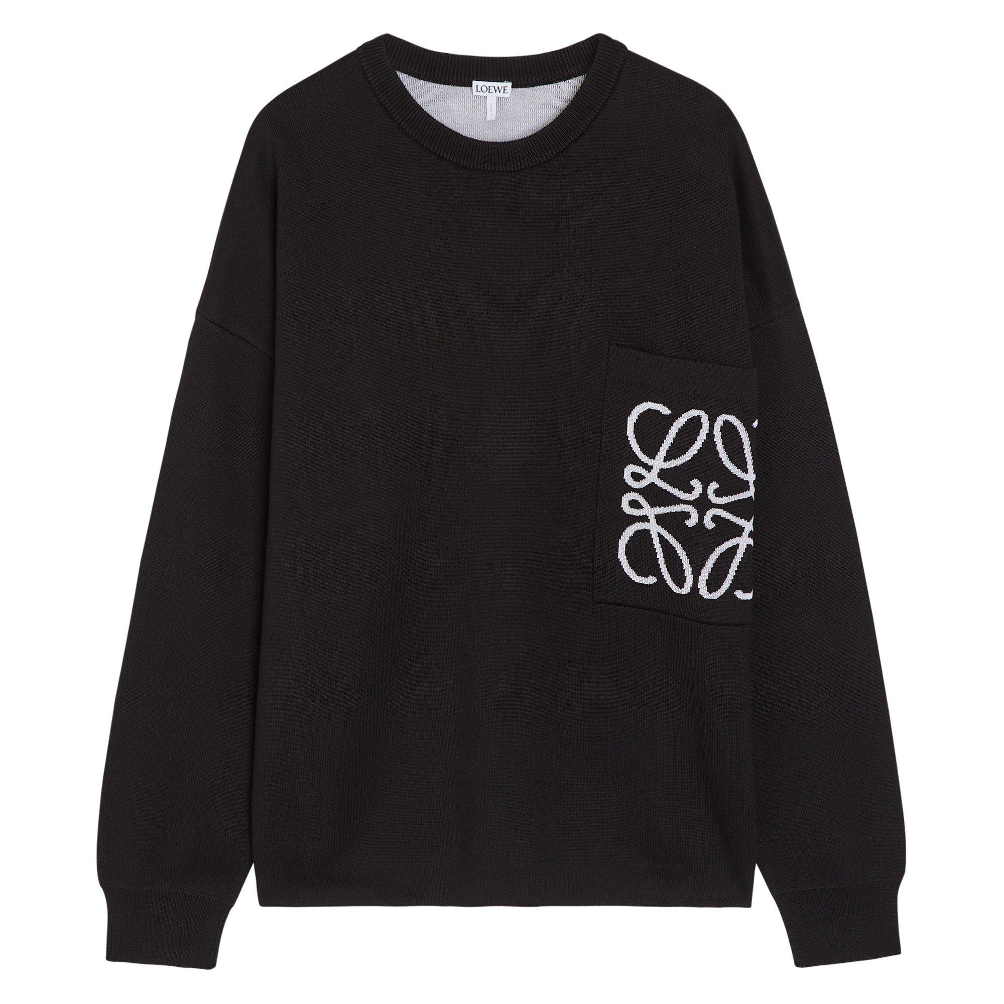 BLACK AND WHITE - LOEWE - LOEWE LOW COTTON/VISCOSE ANAGR - 1