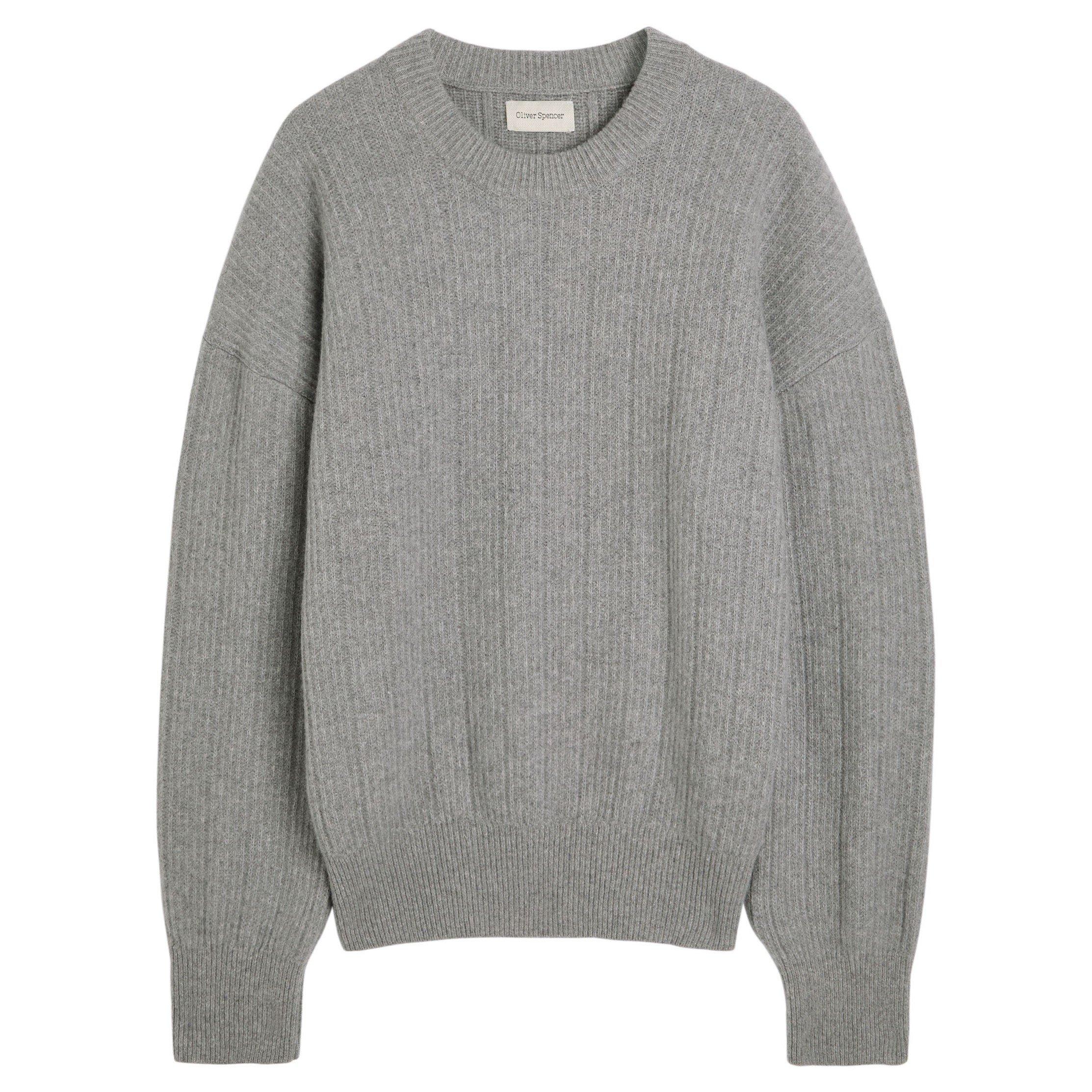 GREY - Oliver Spencer - Men's Overton Merino Wool Crew-Neck Jumper - 1
