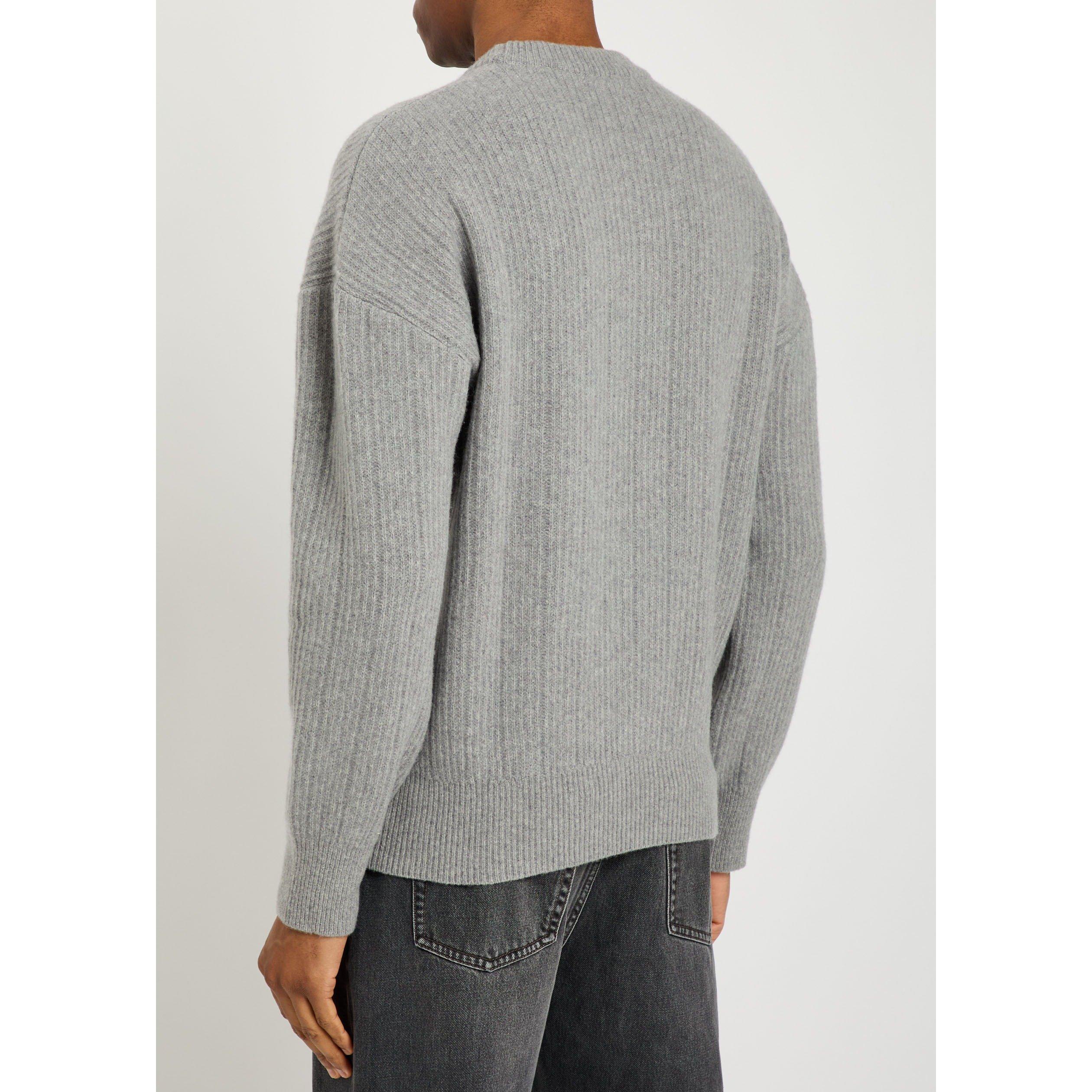 GREY - Oliver Spencer - Men's Overton Merino Wool Crew-Neck Jumper - 3