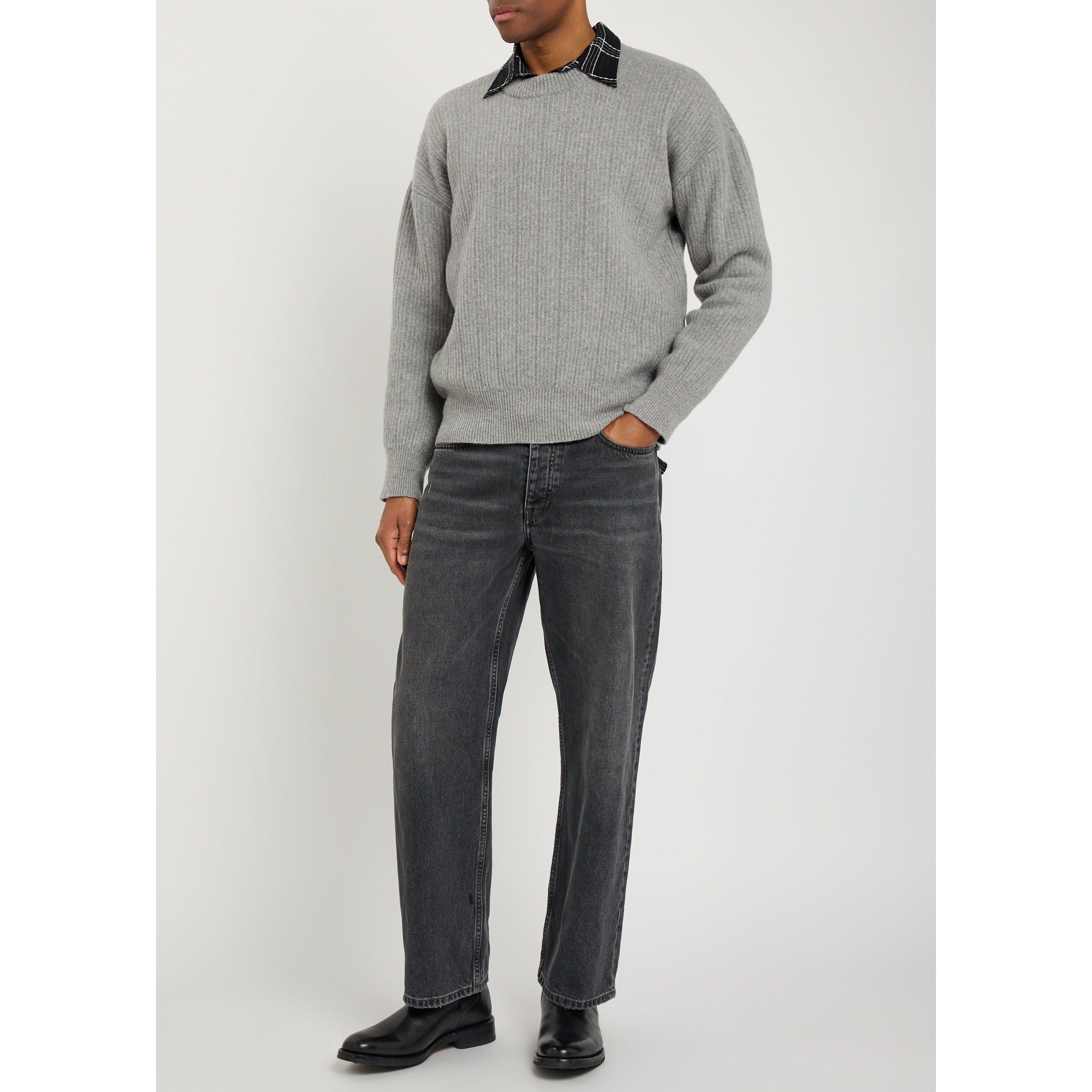 GREY - Oliver Spencer - Men's Overton Merino Wool Crew-Neck Jumper - 5
