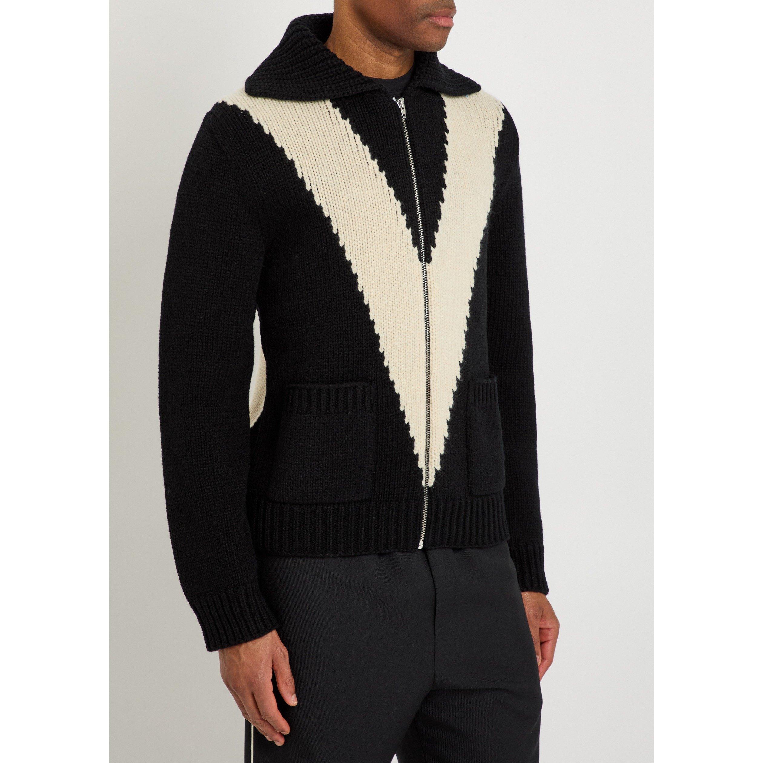 WHITE AND OTHER - Valentino - VAL GIACCA MAGLIA ZIP SWEATER - 2