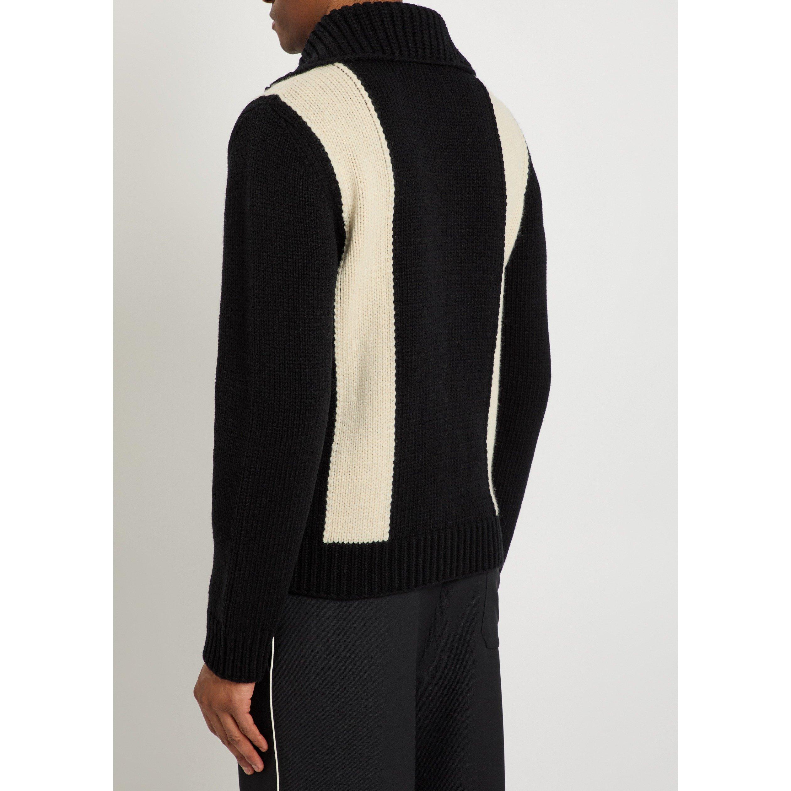 WHITE AND OTHER - Valentino - VAL GIACCA MAGLIA ZIP SWEATER - 3