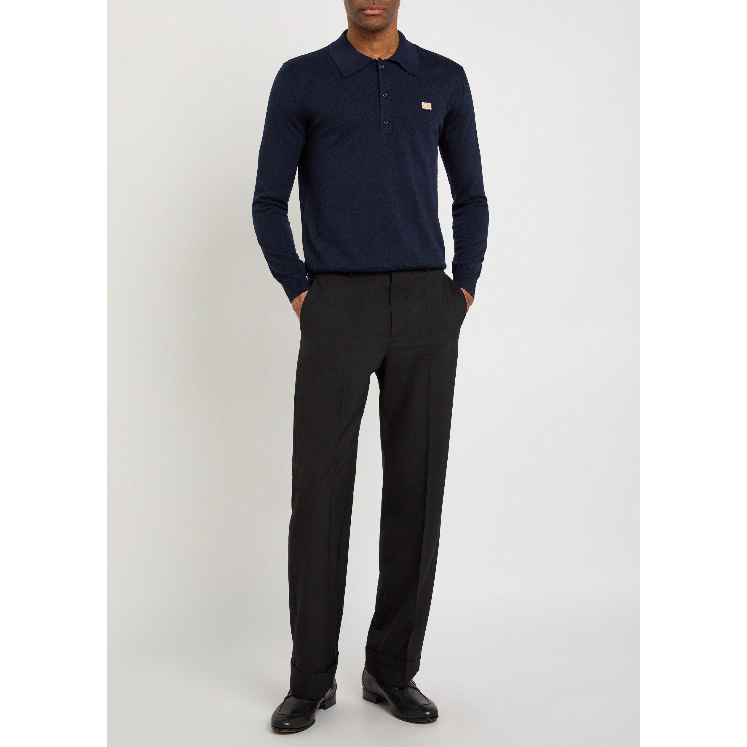 NAVY - Valentino - VAL POLO MAGLIA WOOL - 5