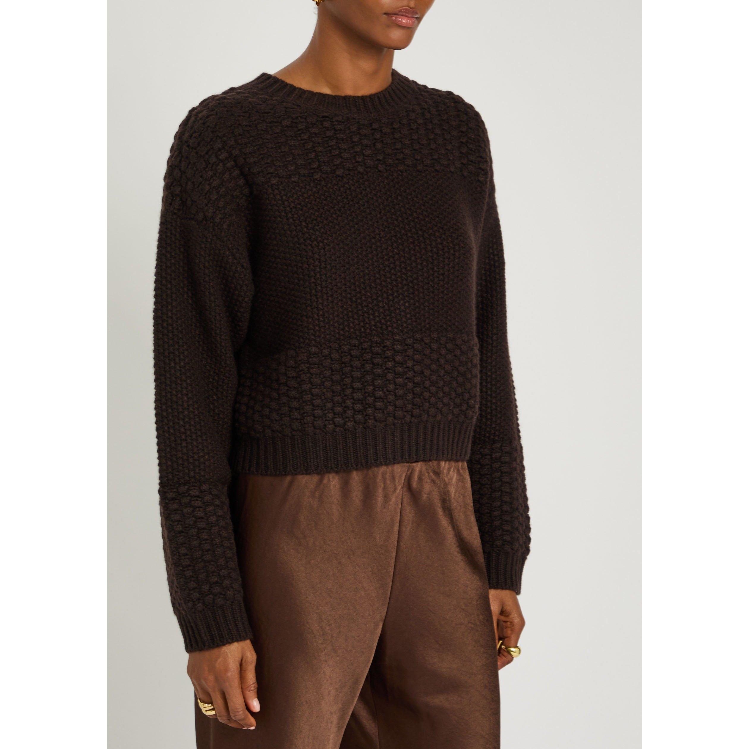 DARK BROWN - Lisa Yang - KW SIGNE SWEATER - 2