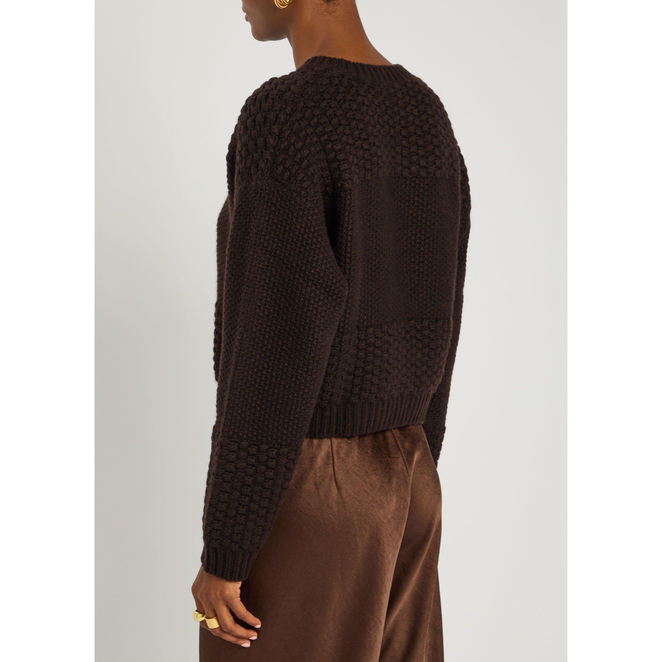 DARK BROWN - Lisa Yang - KW SIGNE SWEATER - 3