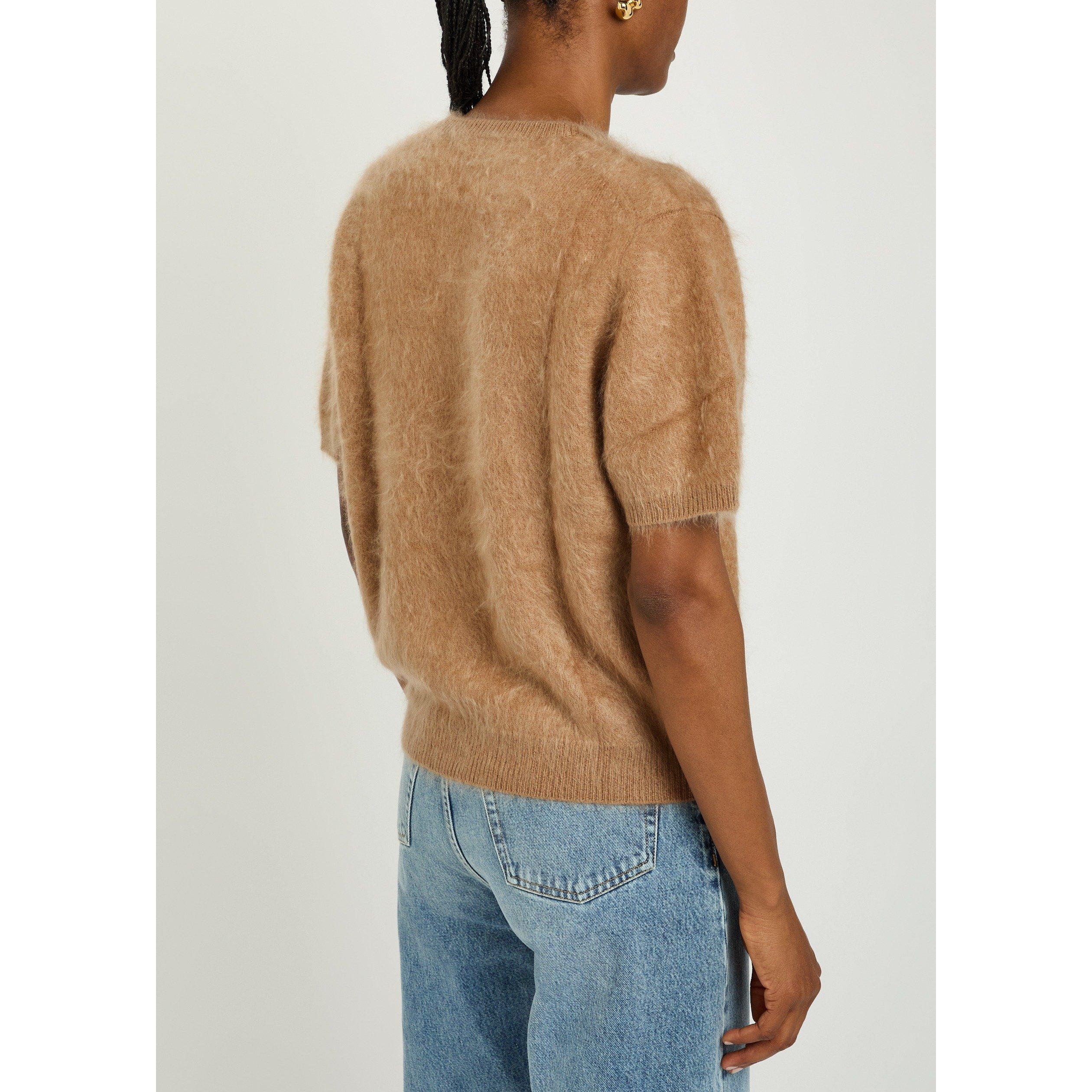 TAN - Lisa Yang - T LOVISA BRUSHED T SHIRT - 3